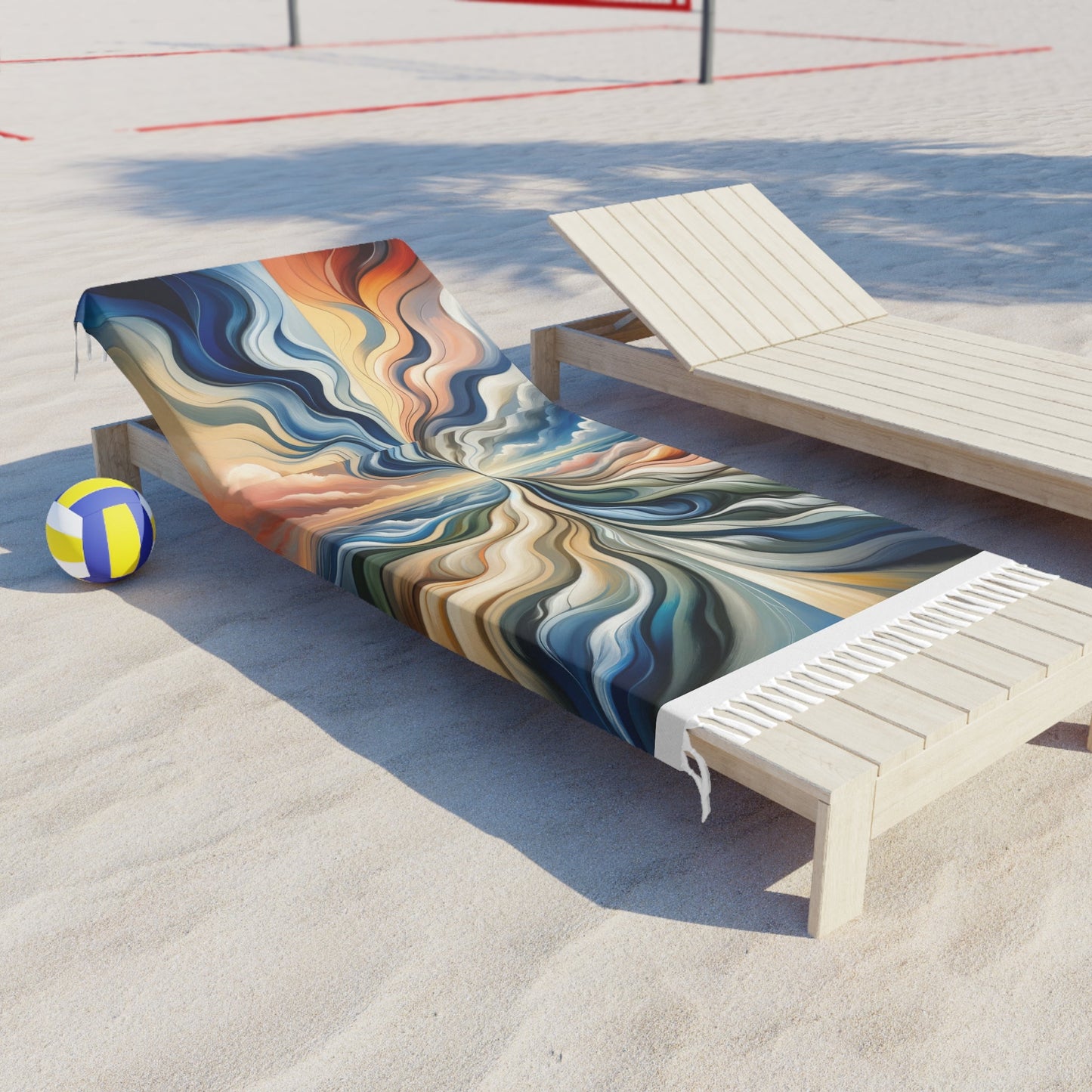 Tachism Confluence Harmony Boho Beach Cloth - ATUH.ART