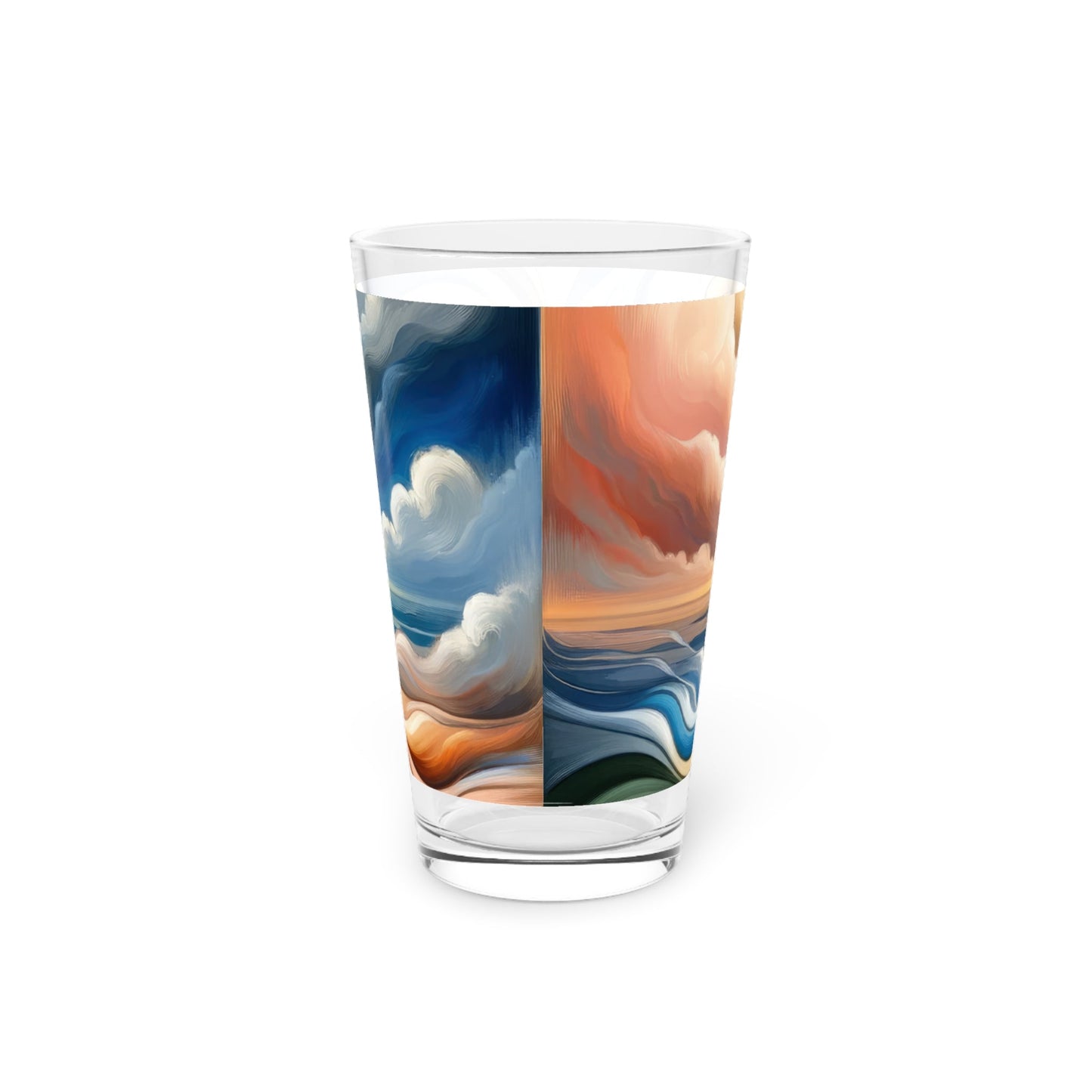 Tachism Confluence Harmony Pint Glass, 16oz - ATUH.ART