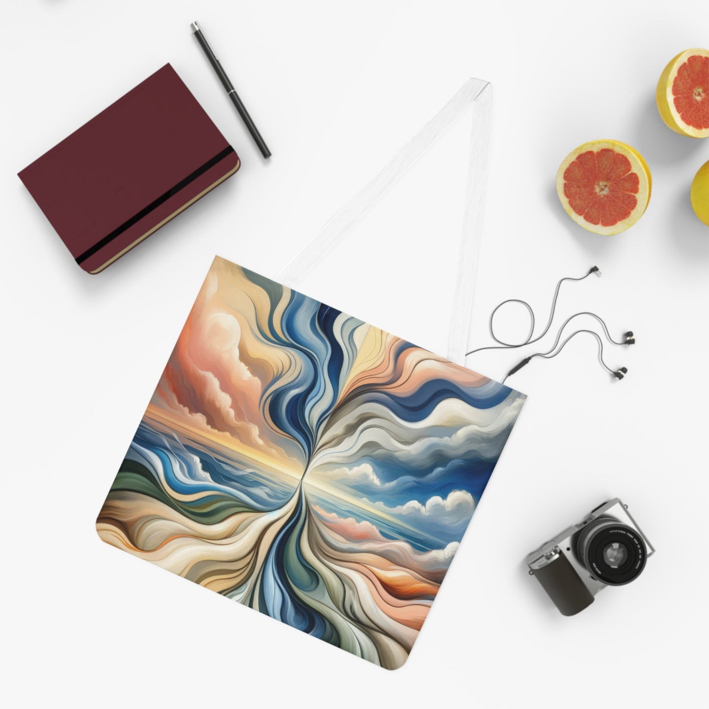 Tachism Confluence Harmony Shoulder Tote Bag (AOP) - ATUH.ART