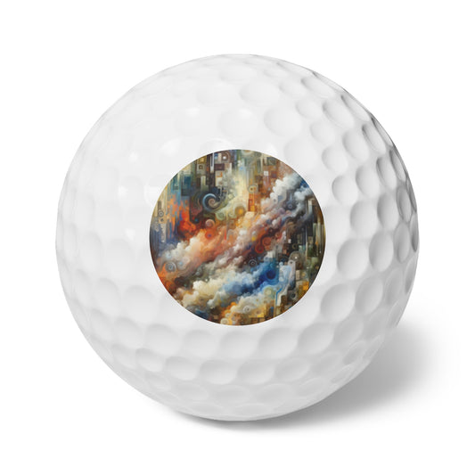 Tachist Unity Diversity Golf Balls, 6pcs - ATUH.ART