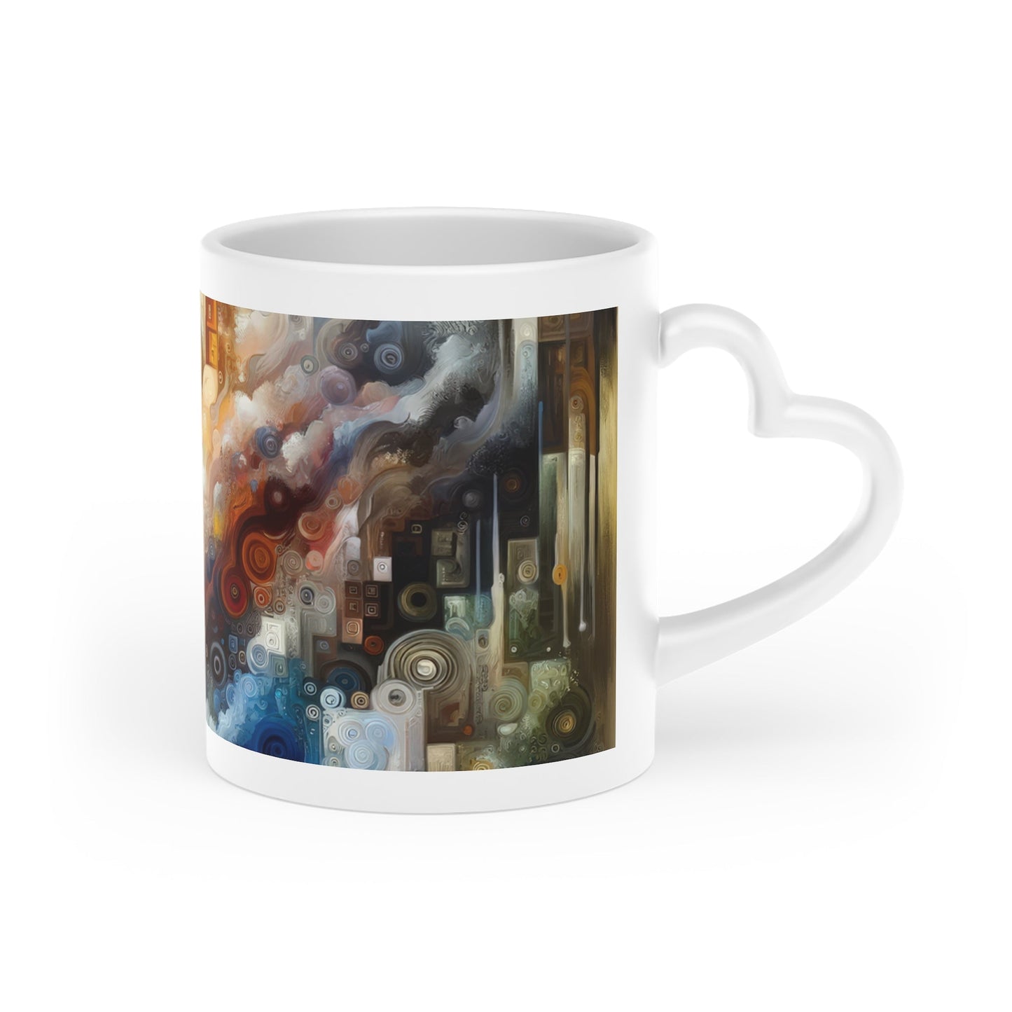 Tachist Unity Diversity Heart-Shaped Mug - ATUH.ART