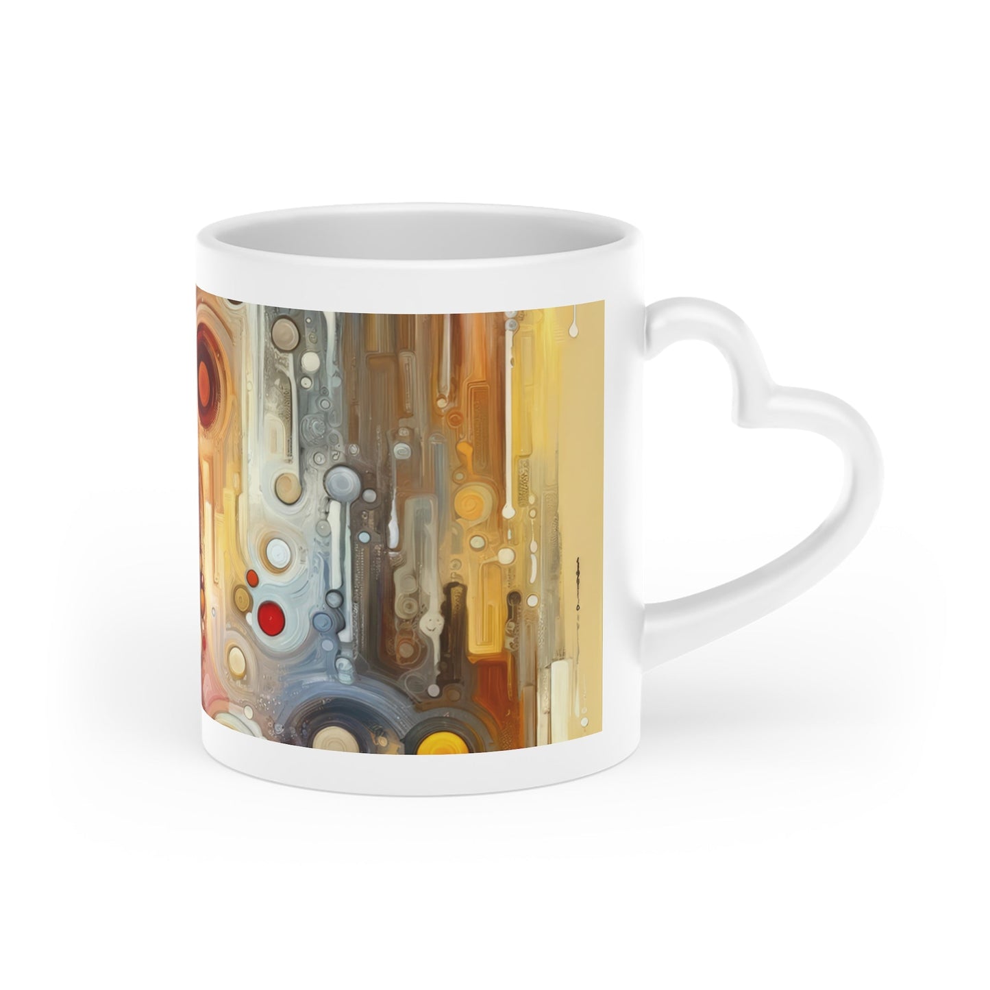 Tangible Touch Togetherness Heart-Shaped Mug - ATUH.ART