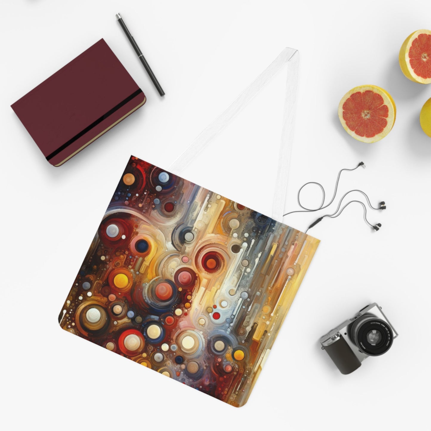 Tangible Touch Togetherness Shoulder Tote Bag (AOP) - ATUH.ART