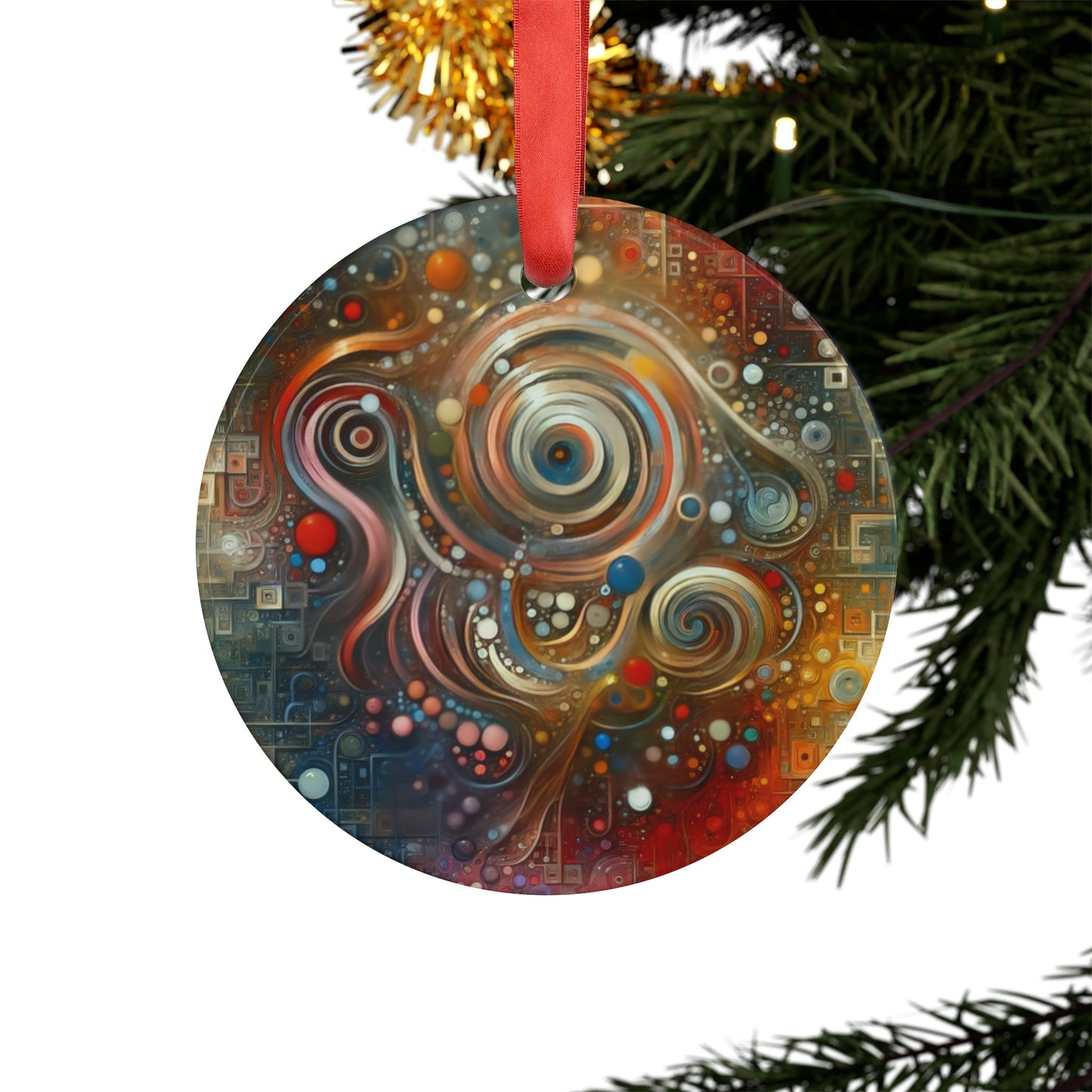 Tapestry Choice Impact Acrylic Ornament with Ribbon - ATUH.ART