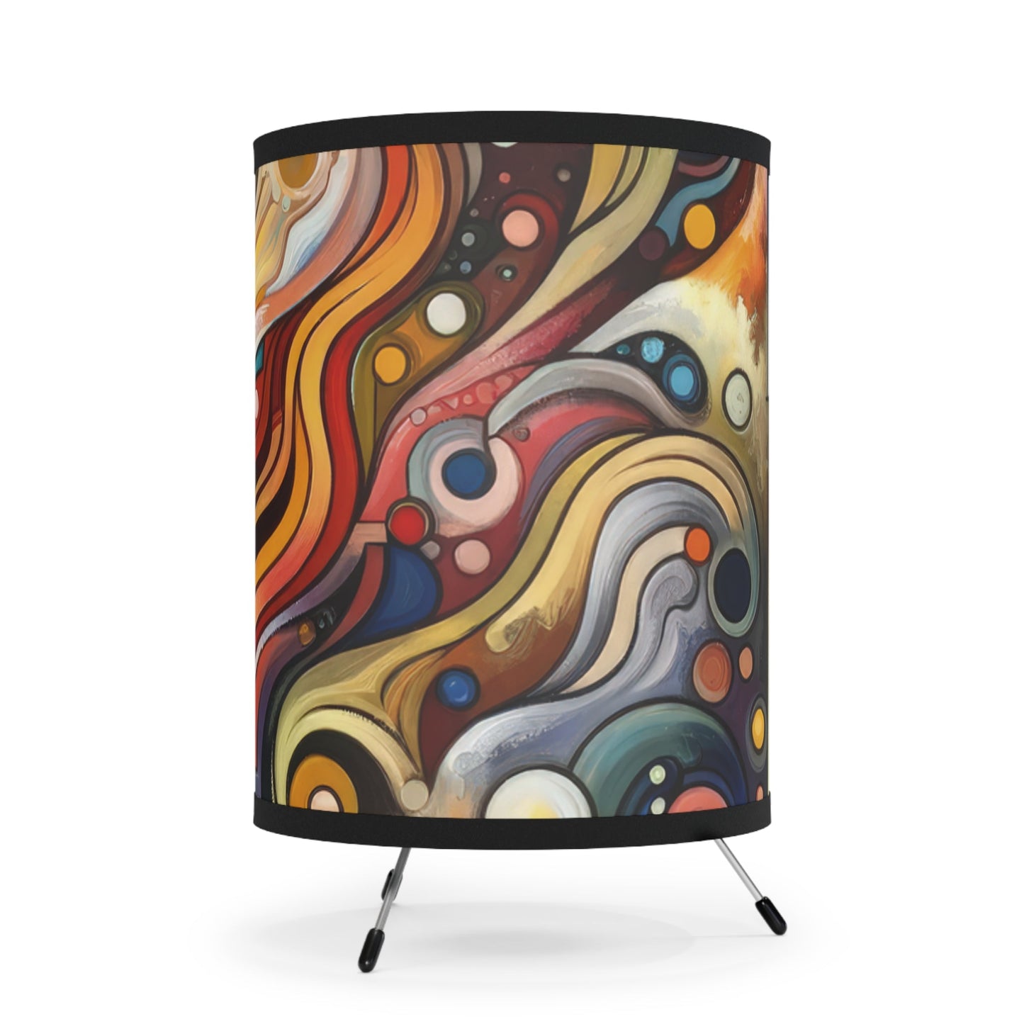 Tapestry Truths Diversity Tripod Lamp with High-Res Printed Shade, US\CA plug - ATUH.ART