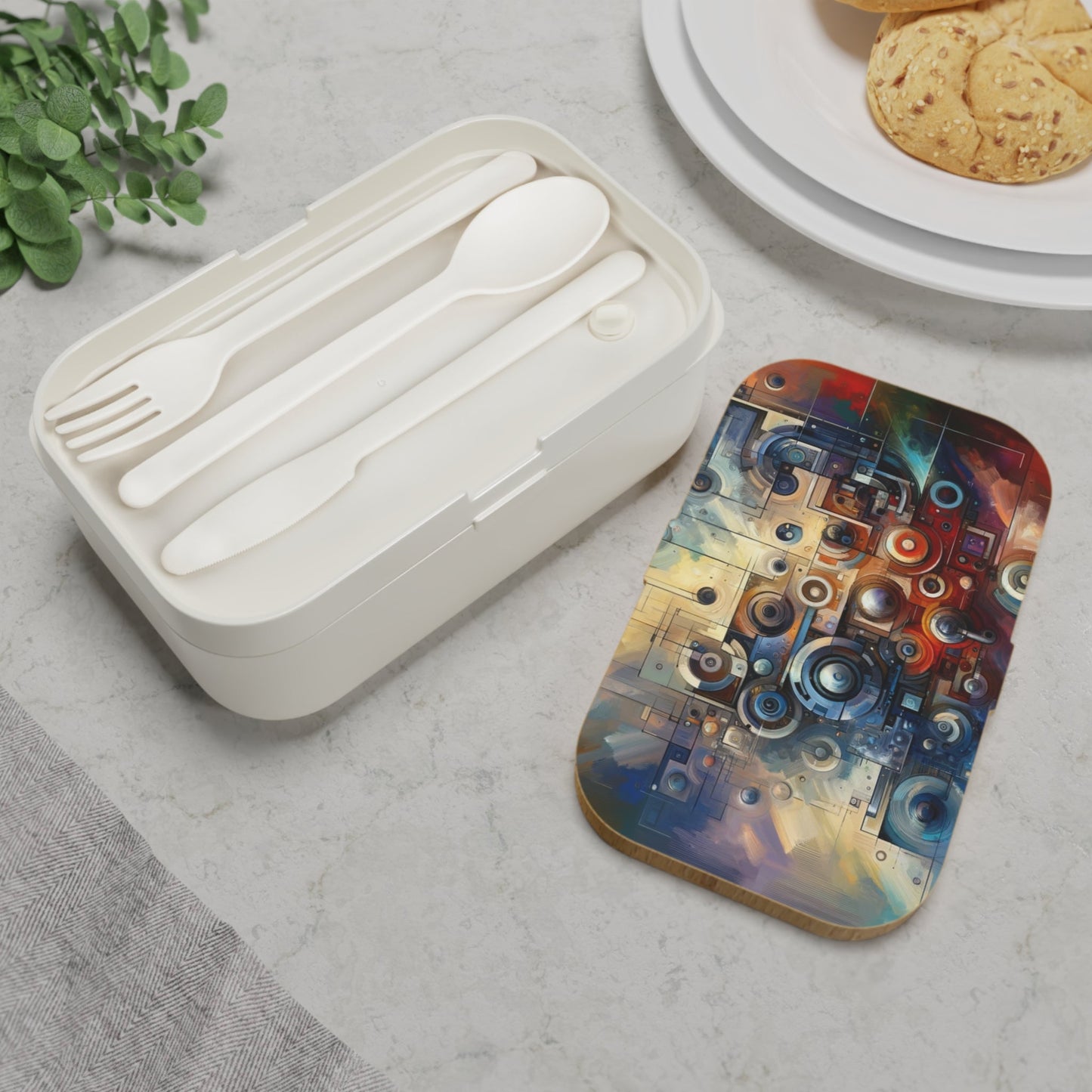 Tech Gratitude Fusion Bento Lunch Box - ATUH.ART