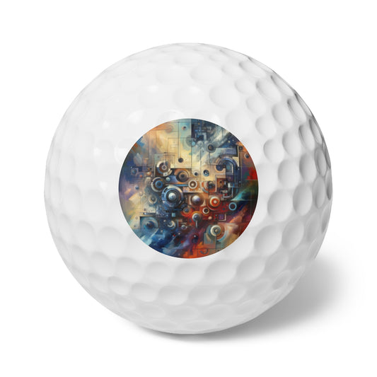 Tech Gratitude Fusion Golf Balls, 6pcs - ATUH.ART