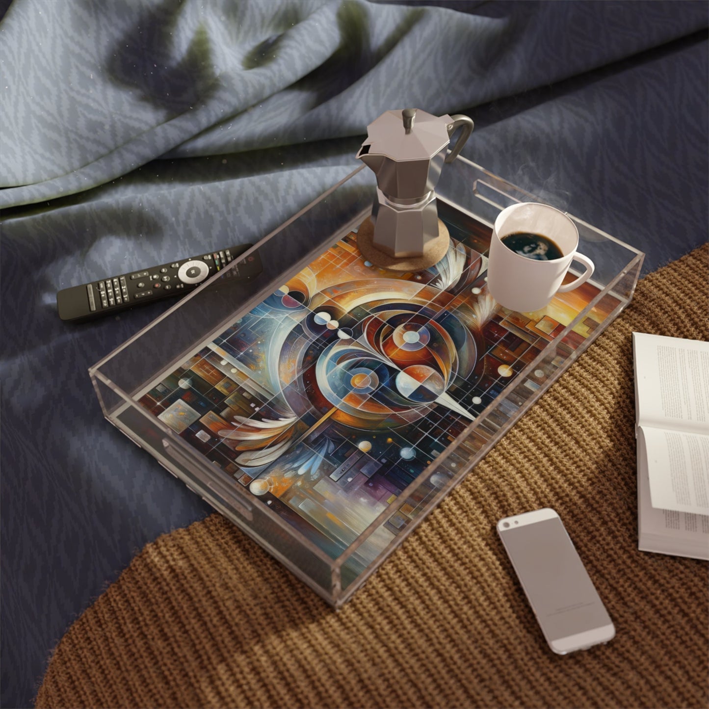 Tech Spirit Balance Acrylic Serving Tray - ATUH.ART