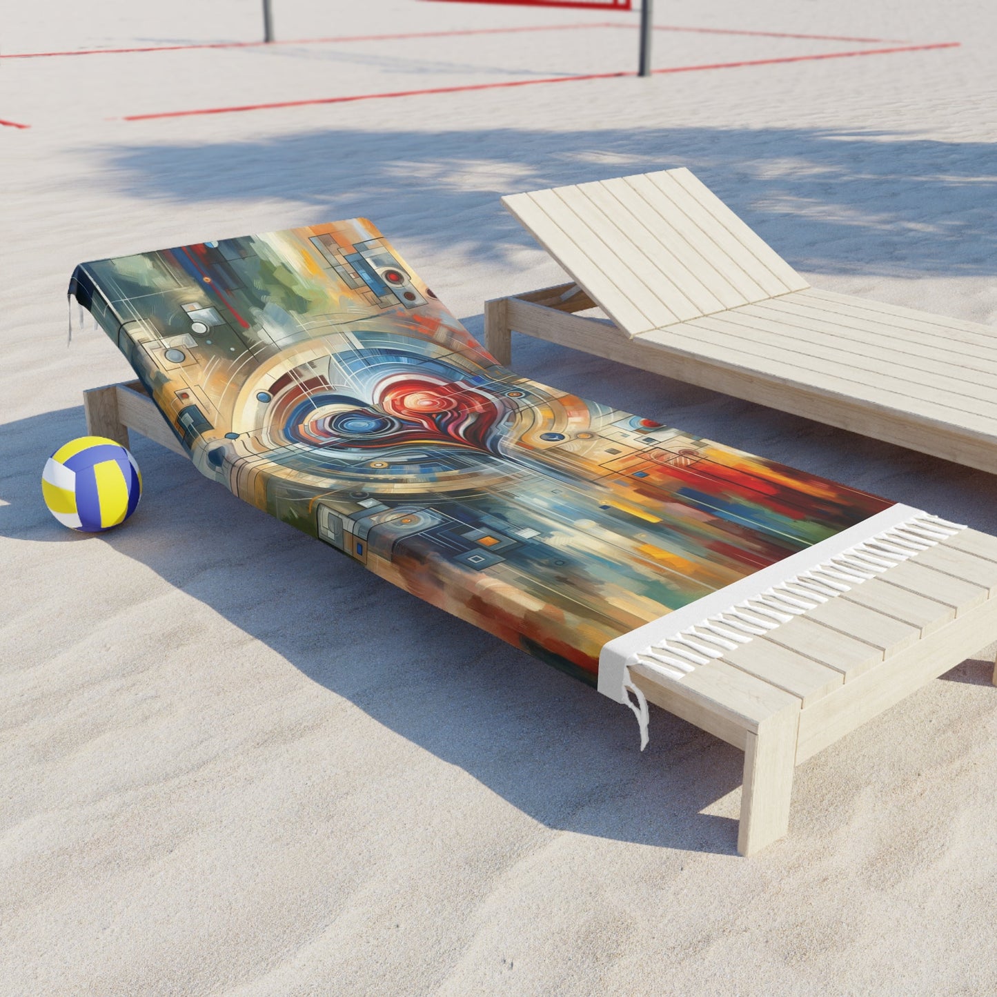 Techno Heart Harmony Boho Beach Cloth - ATUH.ART