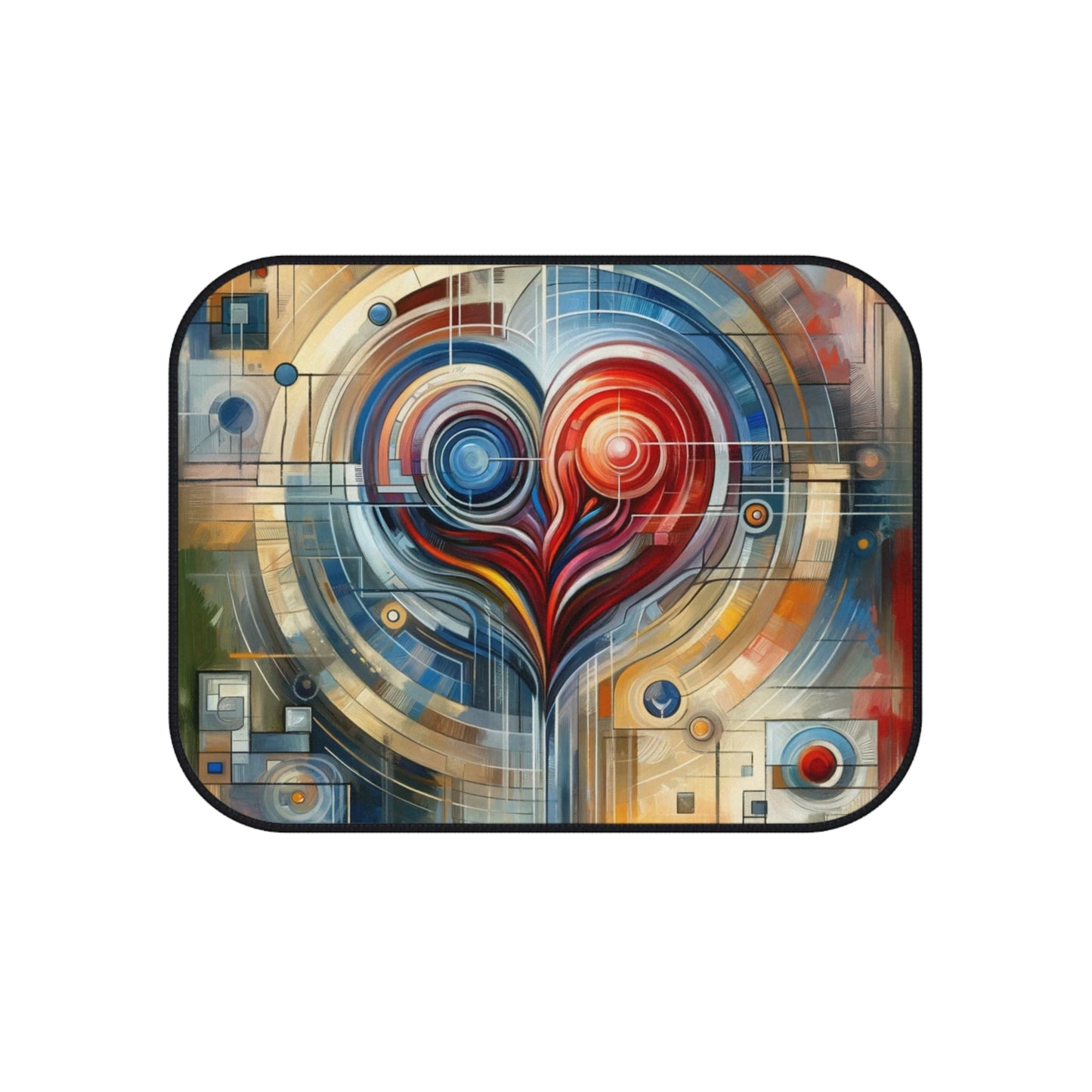 Techno Heart Harmony Car Mats (Set of 4) - ATUH.ART