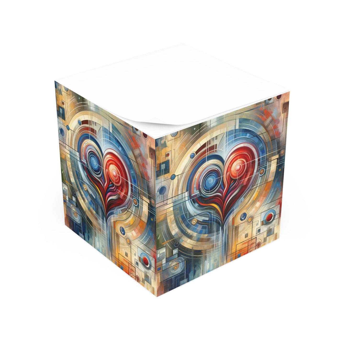 Techno Heart Harmony Note Cube - ATUH.ART