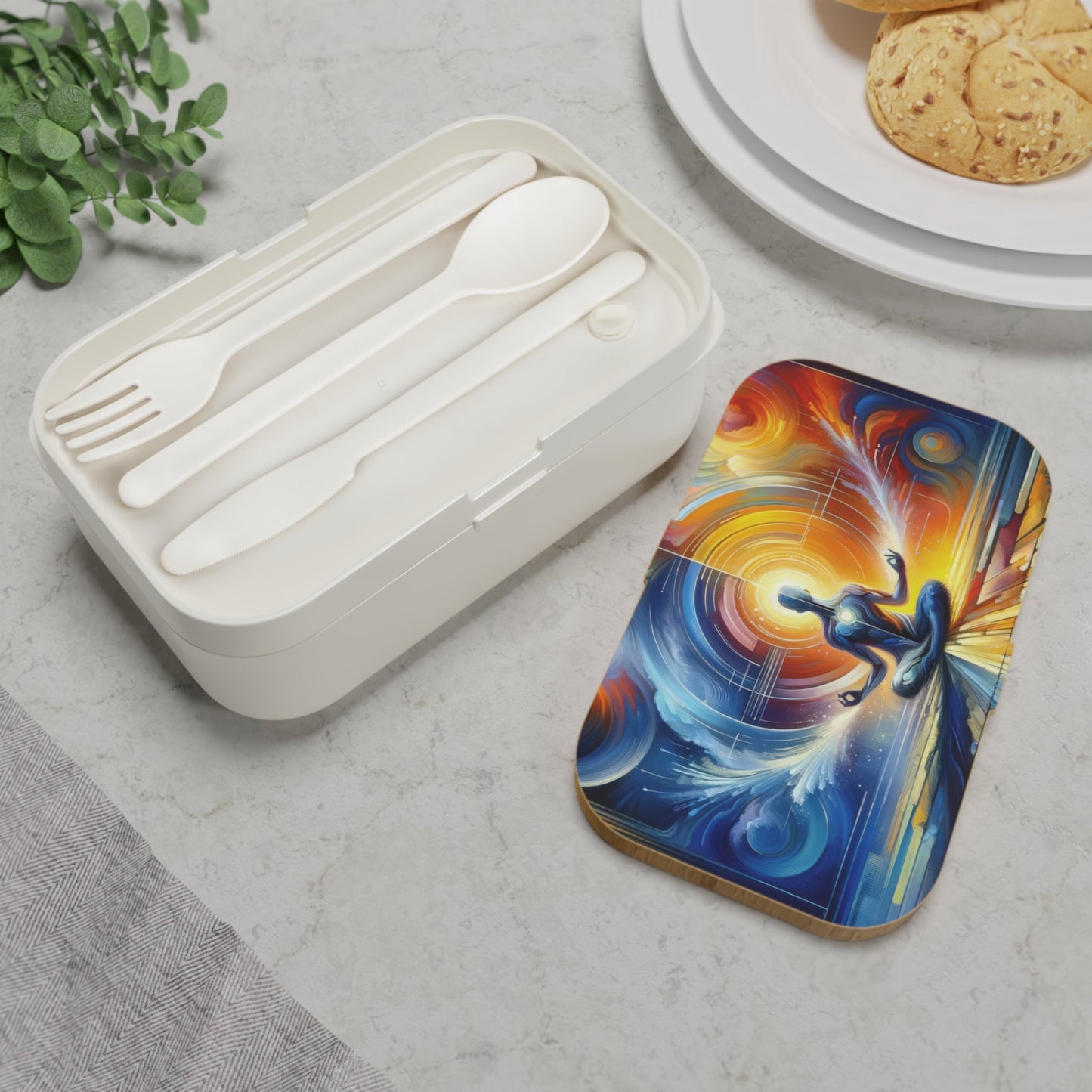 Techno Spiritual Synthesis Bento Lunch Box - ATUH.ART