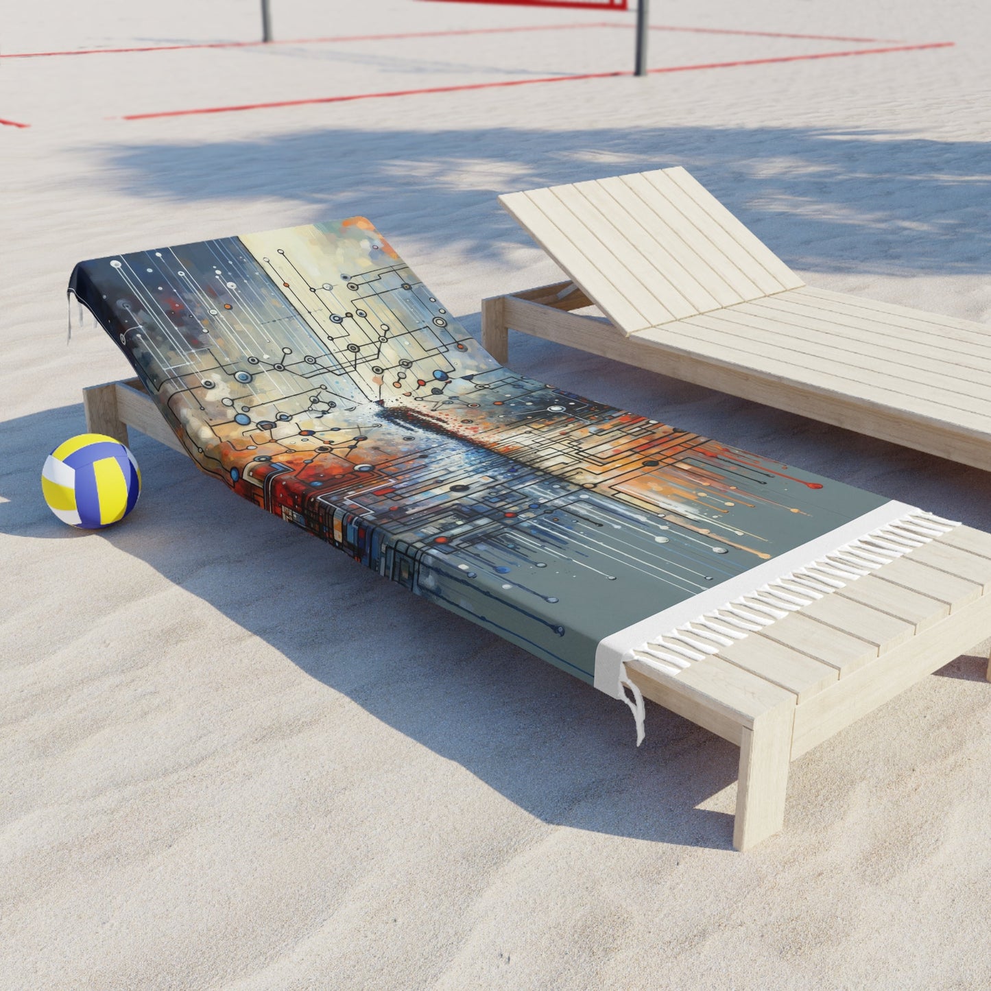 Technological Connectivity Bridge Boho Beach Cloth - ATUH.ART