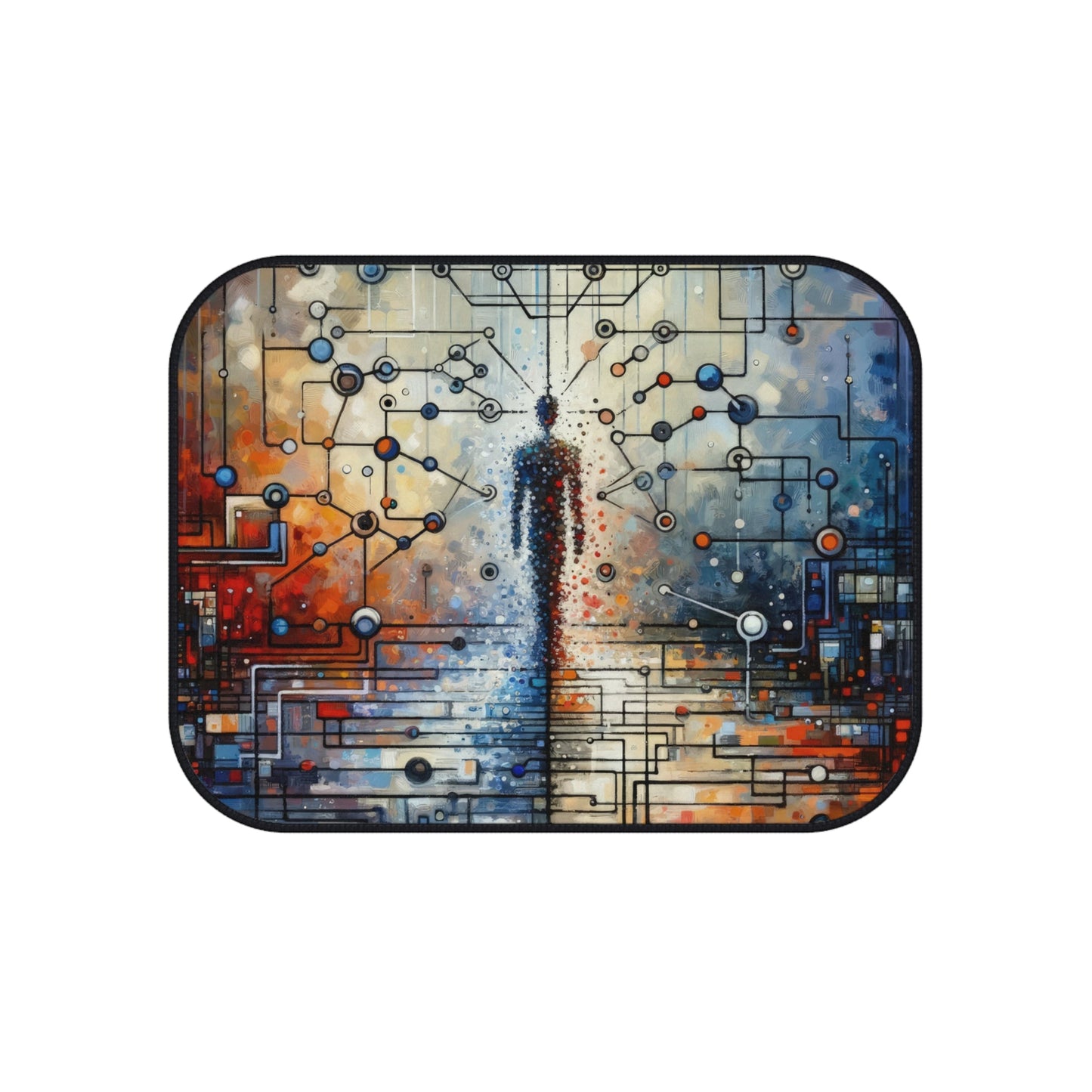Technological Connectivity Bridge Car Mats (Set of 4) - ATUH.ART
