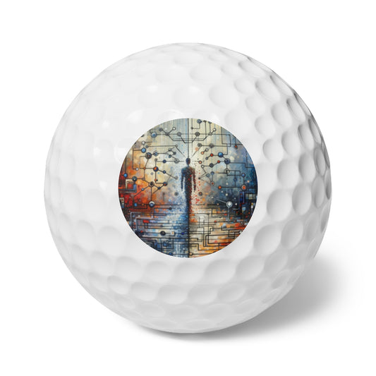 Technological Connectivity Bridge Golf Balls, 6pcs - ATUH.ART