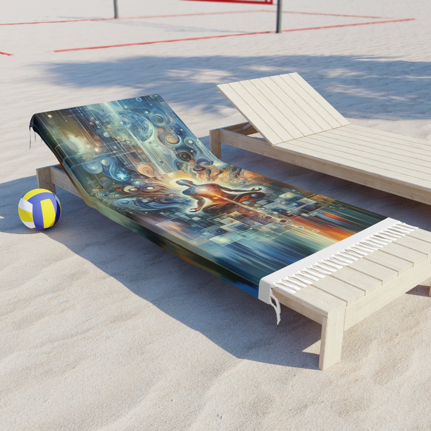 Technological Spiritual Synthesis Boho Beach Cloth - ATUH.ART