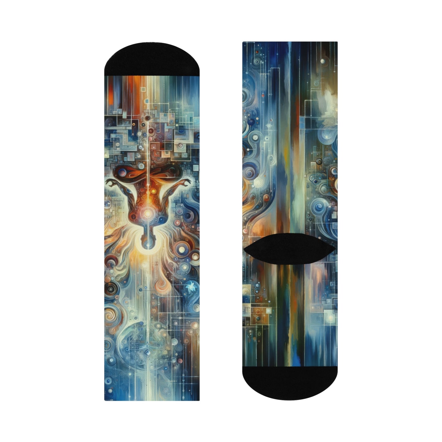 Technological Spiritual Synthesis Cushioned Crew Socks - ATUH.ART