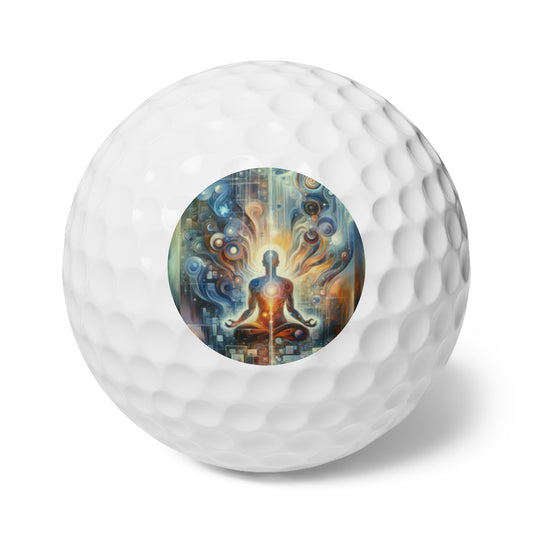 Technological Spiritual Synthesis Golf Balls, 6pcs - ATUH.ART