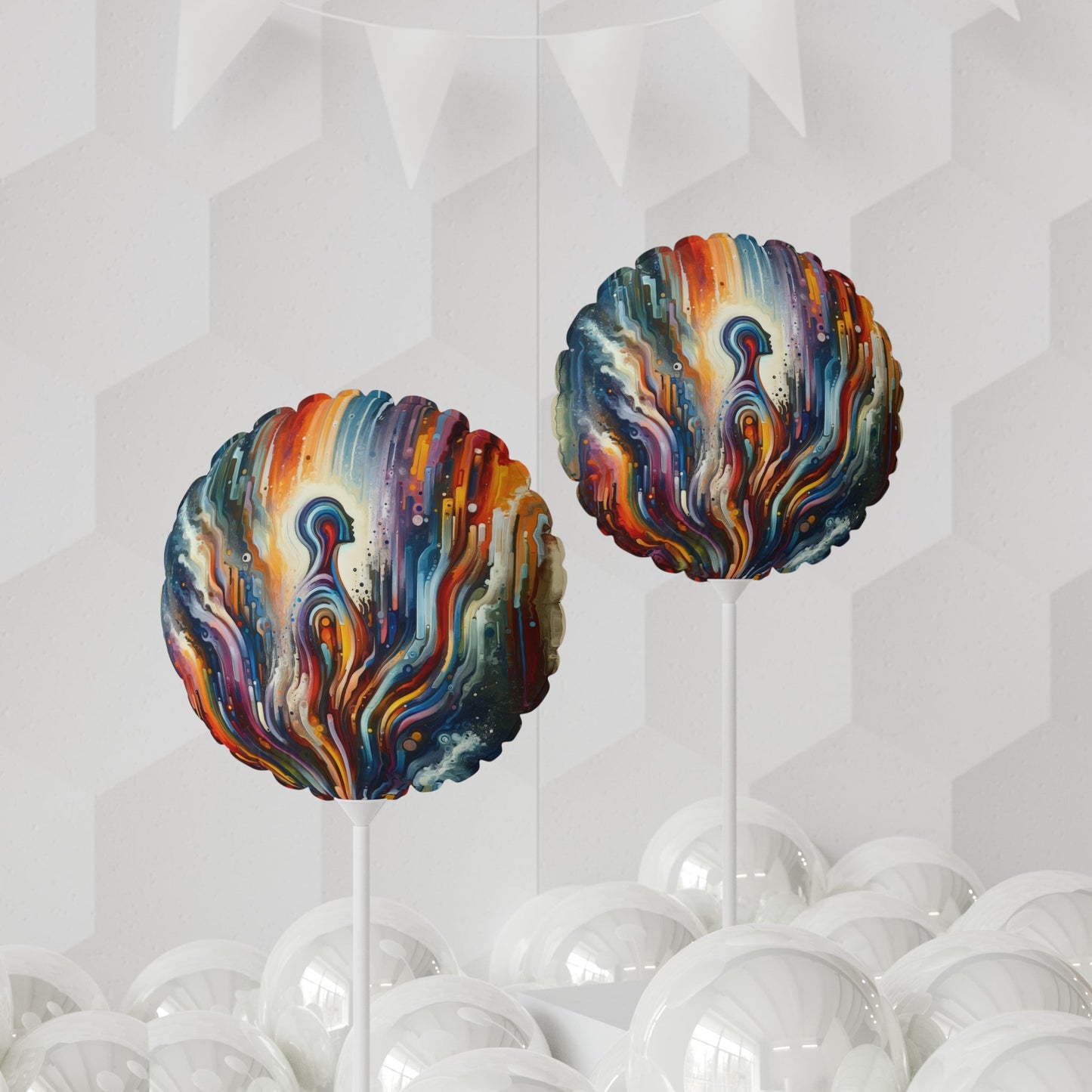 Threshold Collective Consciousness Balloon (Round and Heart-shaped), 11" - ATUH.ART