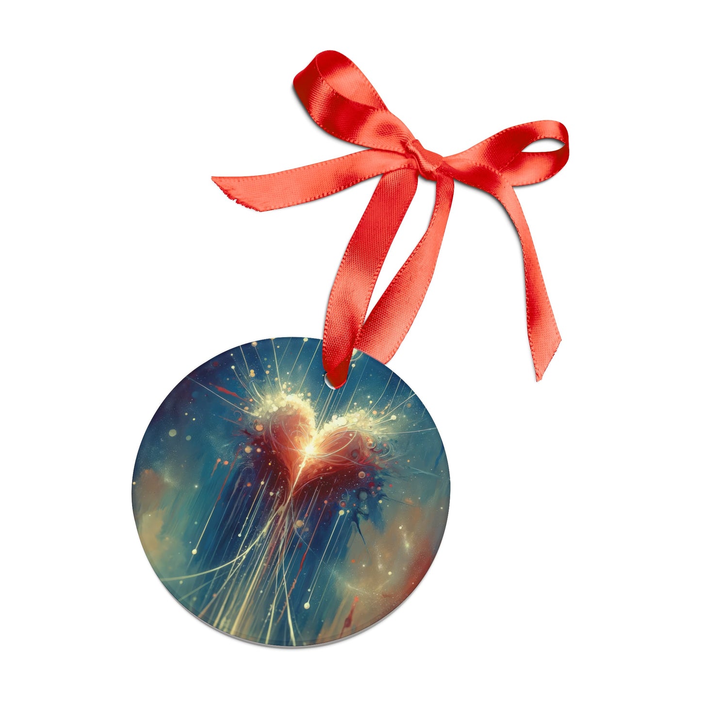 Transcendent Connection Beauty Acrylic Ornament with Ribbon - ATUH.ART