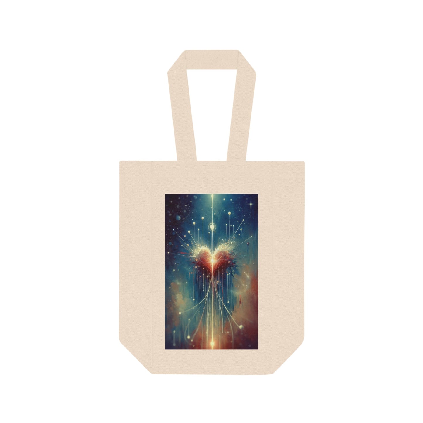 Transcendent Connection Beauty Double Wine Tote Bag - ATUH.ART
