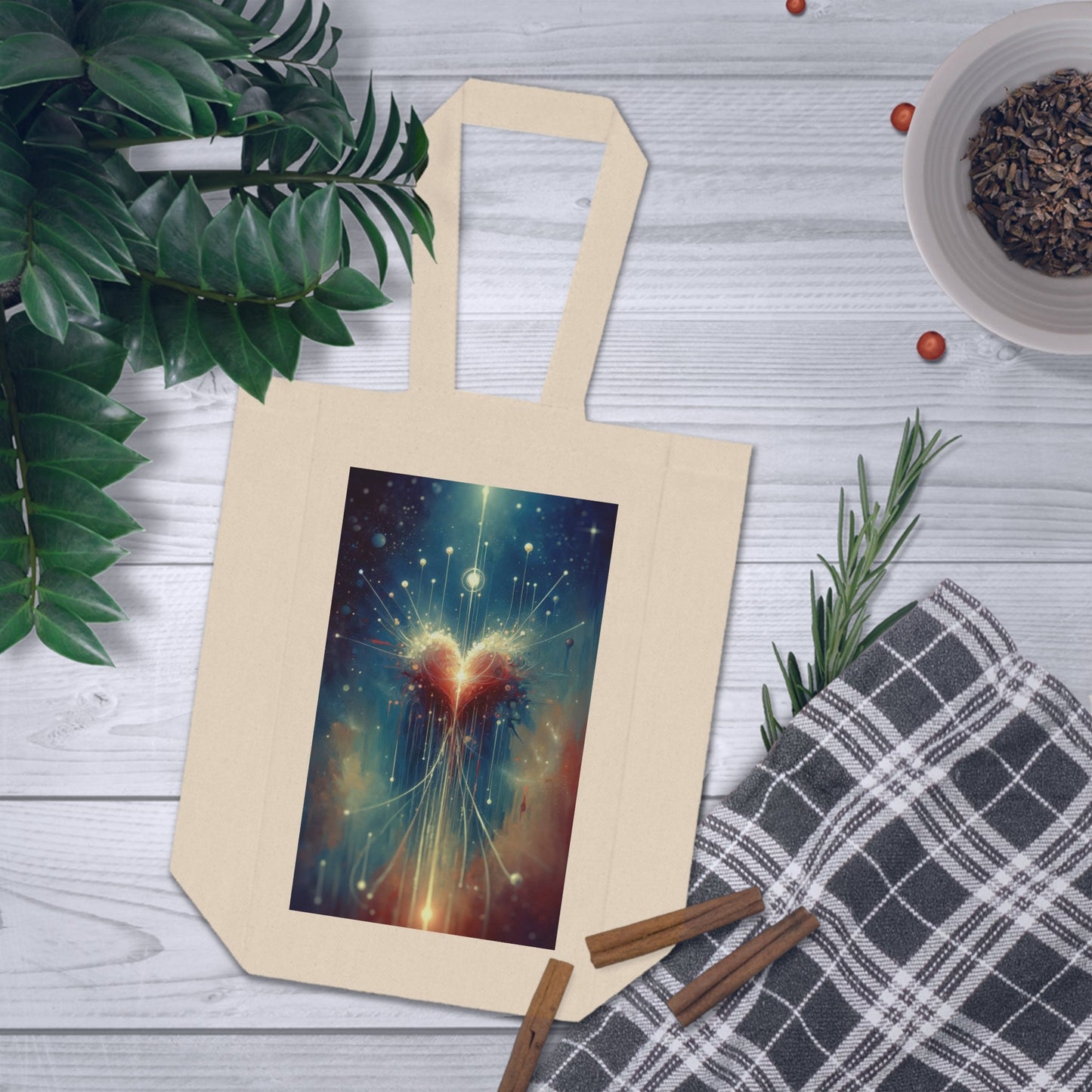 Transcendent Connection Beauty Double Wine Tote Bag - ATUH.ART