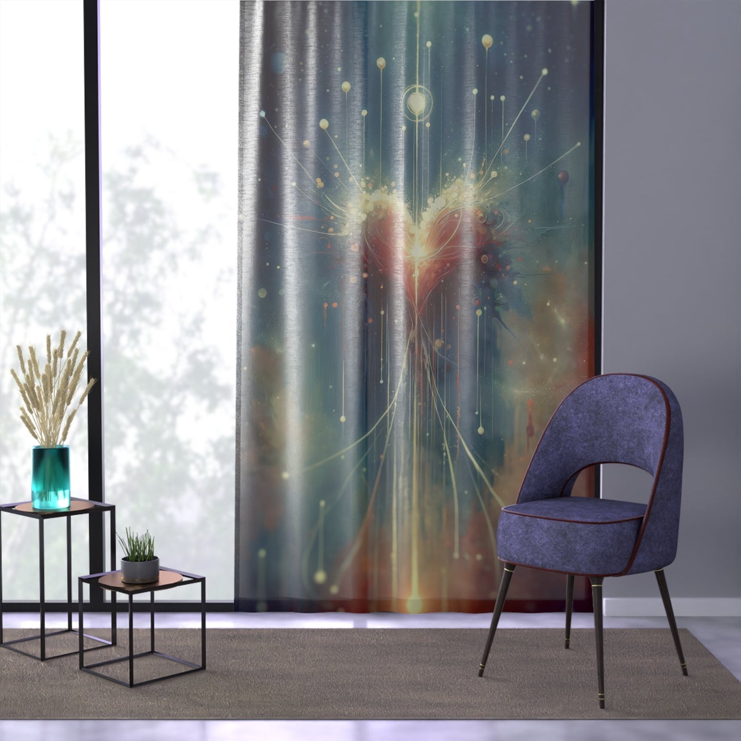 Transcendent Connection Beauty Window Curtain - ATUH.ART