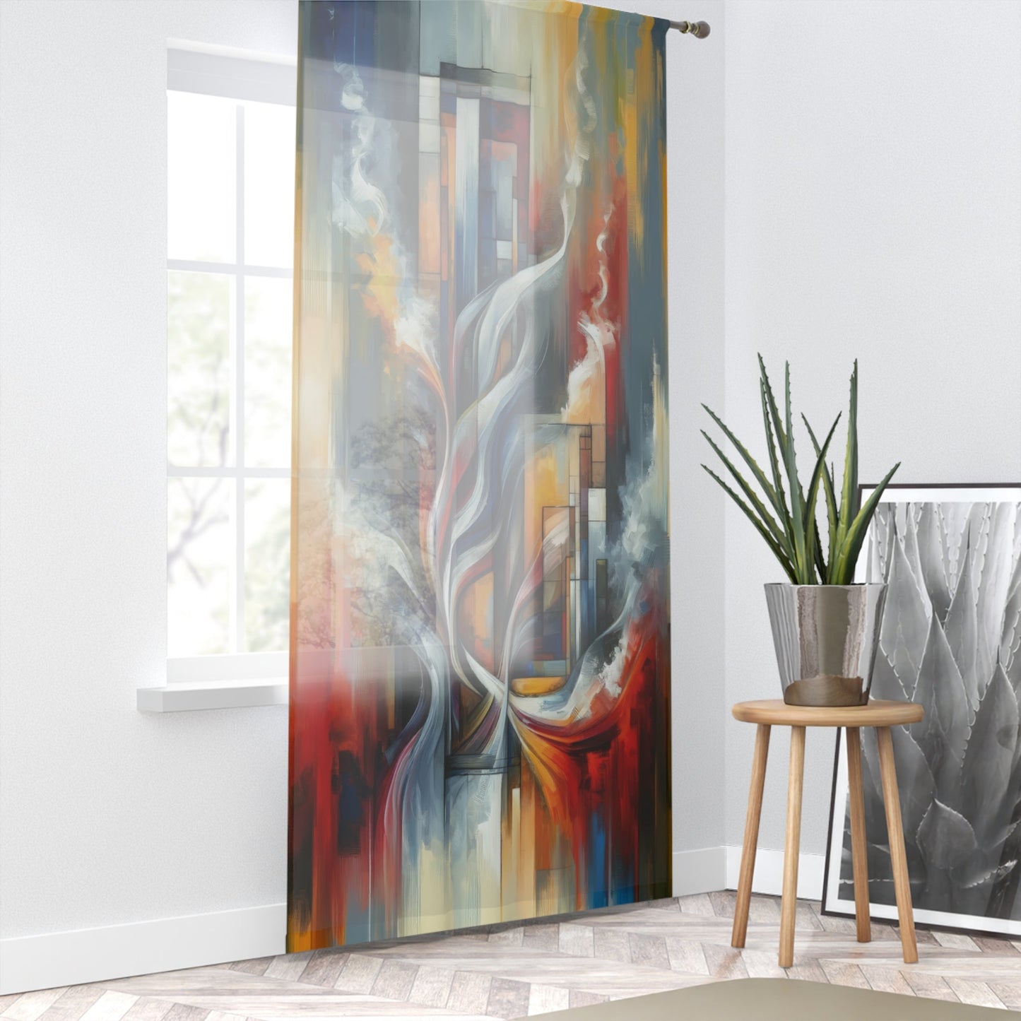 Transcending Abstract Limitations Window Curtain - ATUH.ART