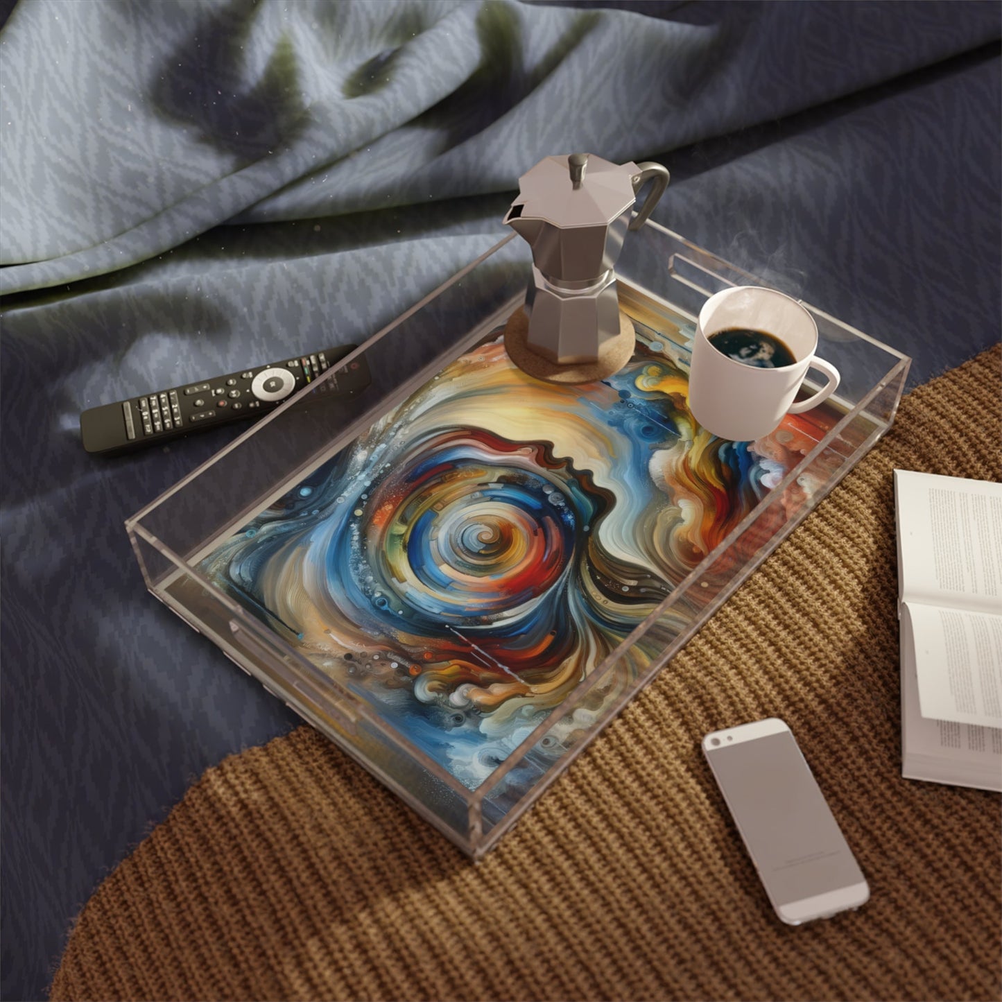 Transformation Essence Vortex Acrylic Serving Tray - ATUH.ART