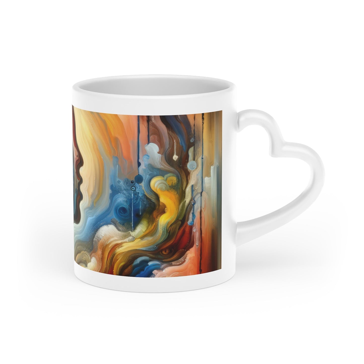 Transformation Essence Vortex Heart-Shaped Mug - ATUH.ART