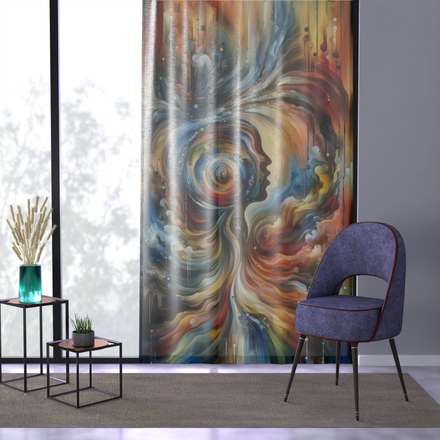 Transformation Essence Vortex Window Curtain - ATUH.ART
