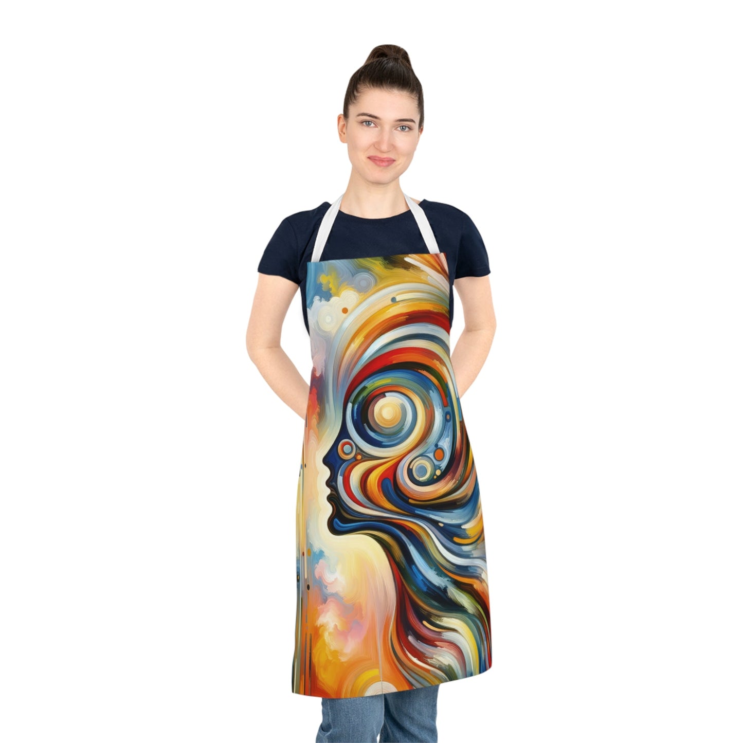 Transformative Harmonic Tachism Adult Apron (AOP) - ATUH.ART