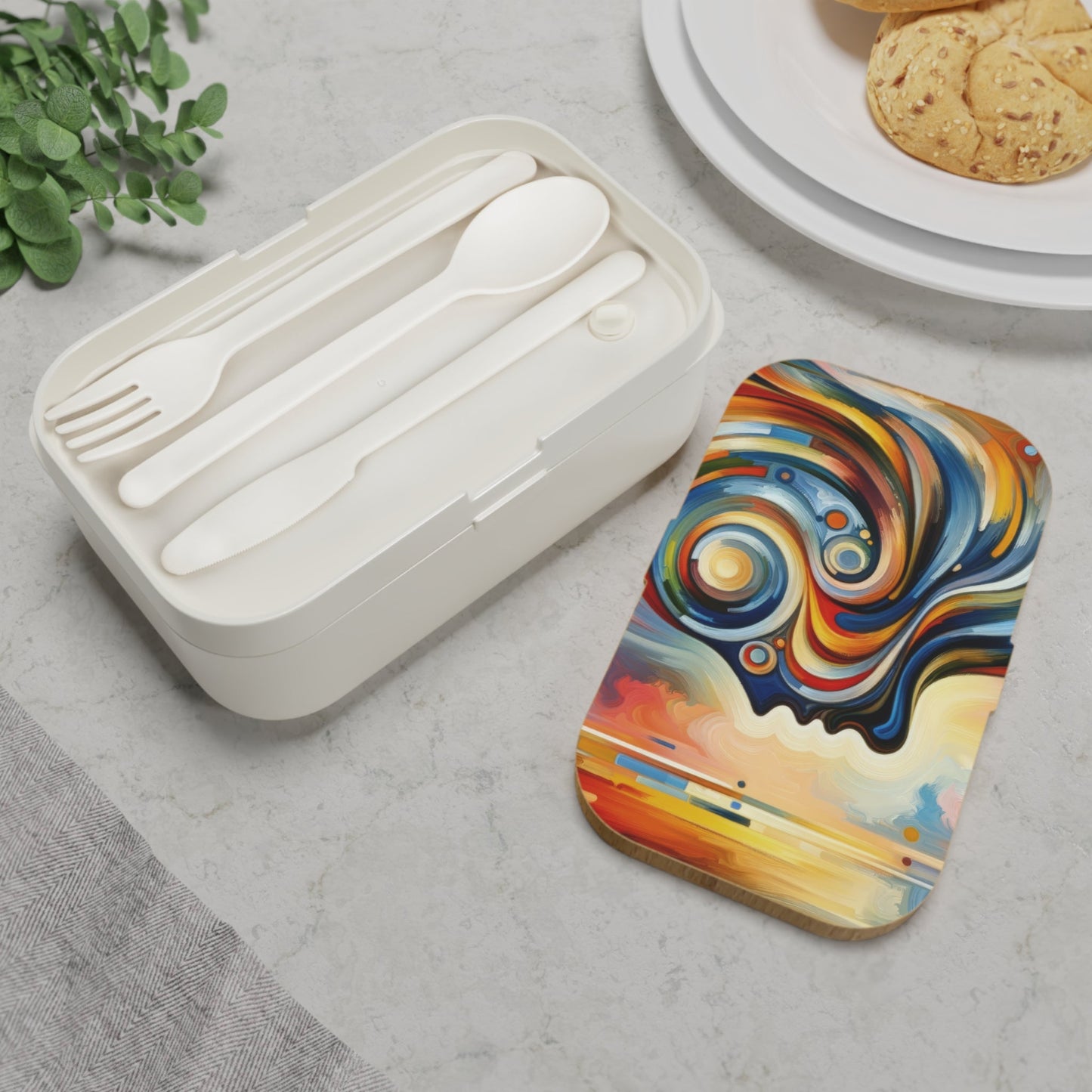 Transformative Harmonic Tachism Bento Lunch Box - ATUH.ART