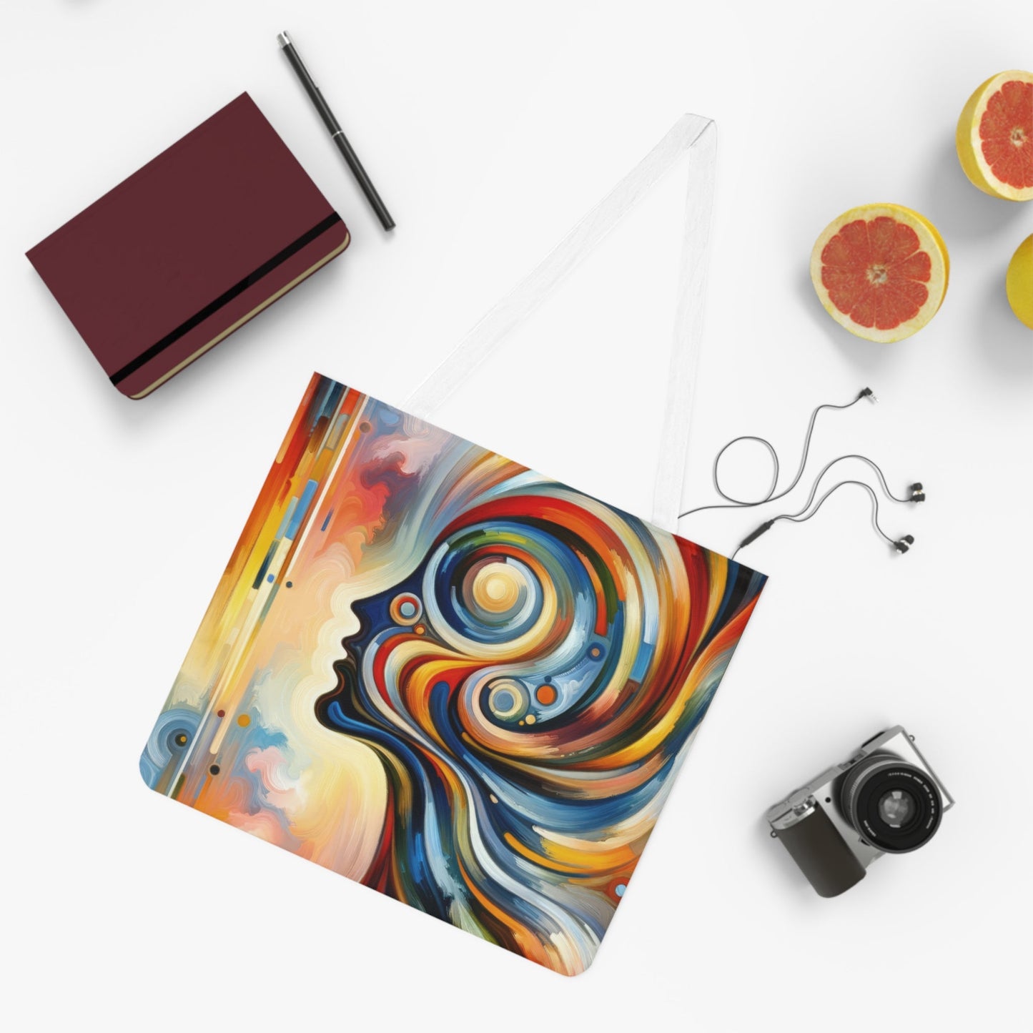 Transformative Harmonic Tachism Shoulder Tote Bag (AOP) - ATUH.ART