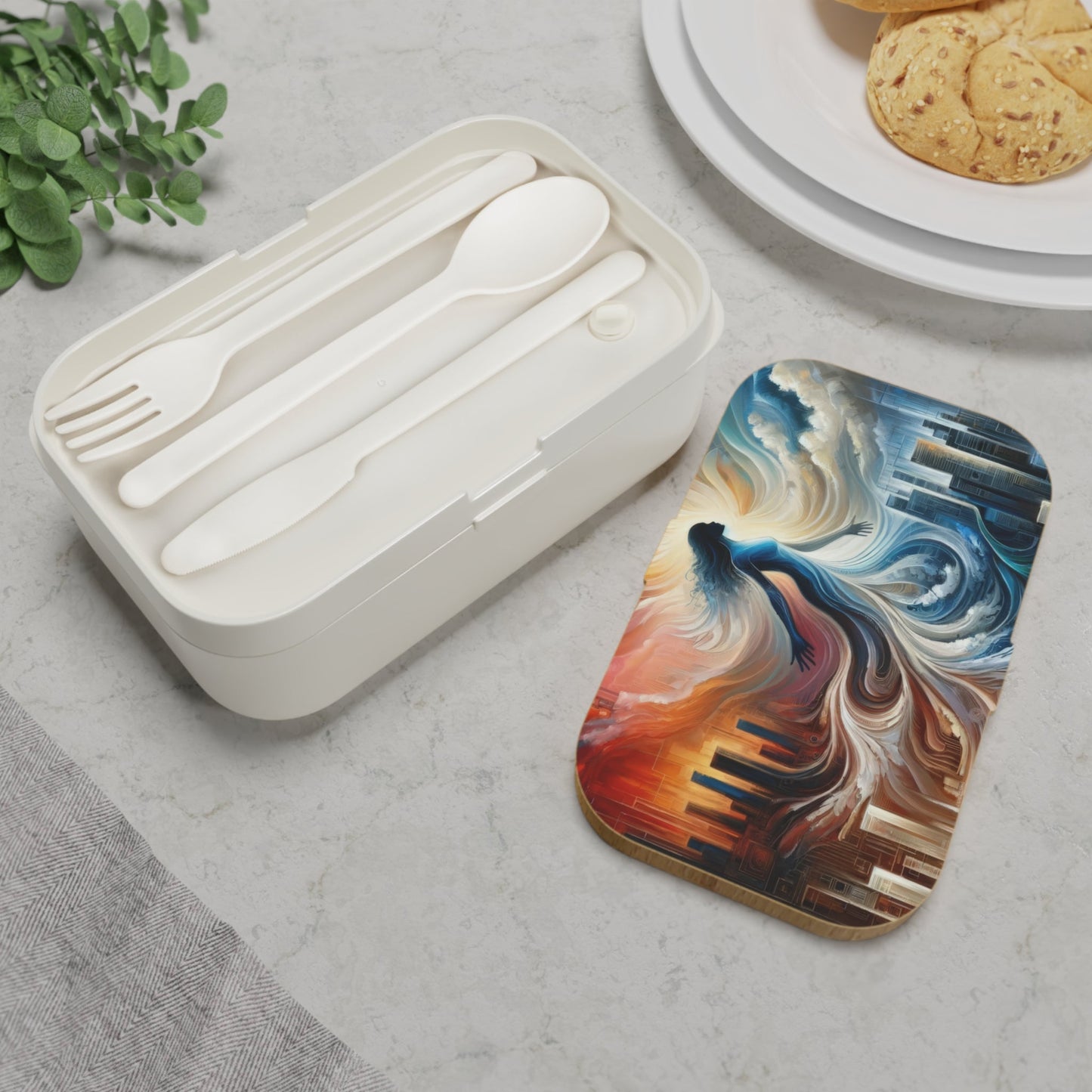 Transformative Tachism Emergence Bento Lunch Box - ATUH.ART