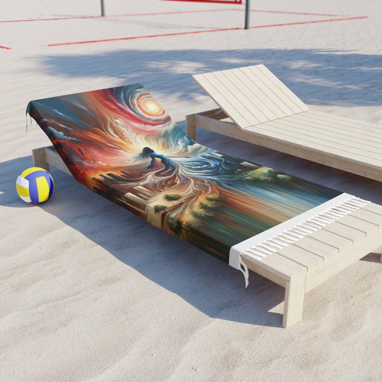 Transformative Tachism Emergence Boho Beach Cloth - ATUH.ART