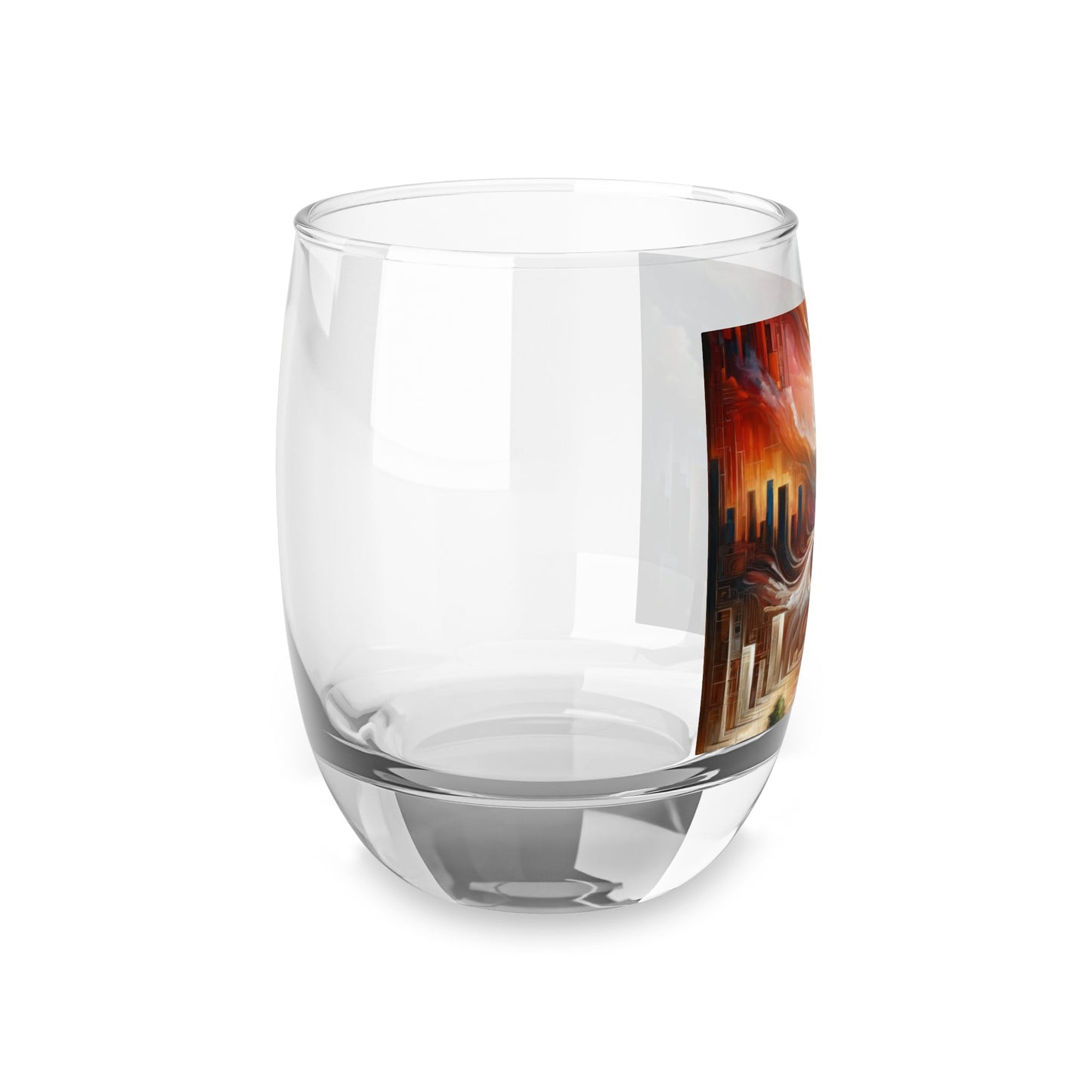 Transformative Tachism Emergence Whiskey Glass - ATUH.ART