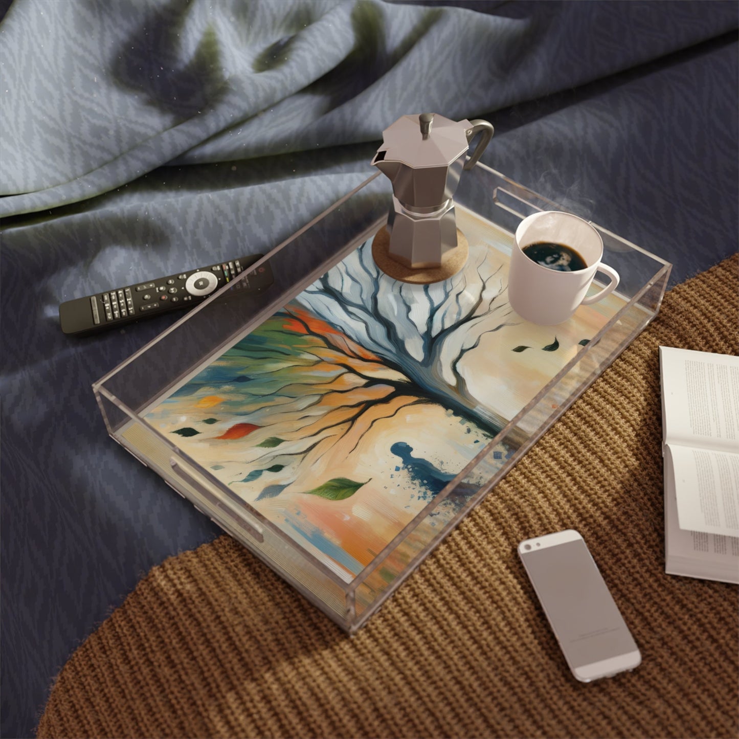 Transient Essence Anchored Acrylic Serving Tray - ATUH.ART