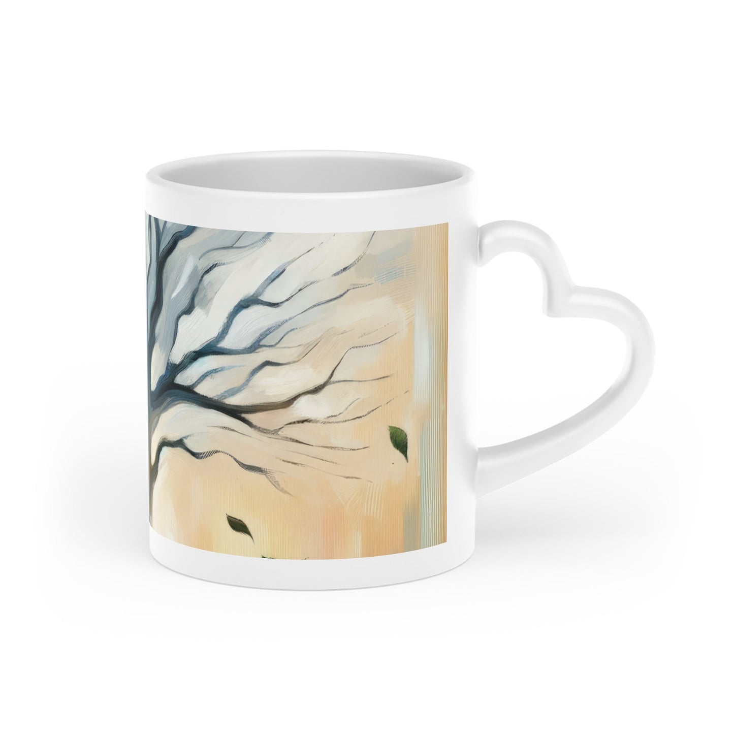 Transient Essence Anchored Heart-Shaped Mug - ATUH.ART
