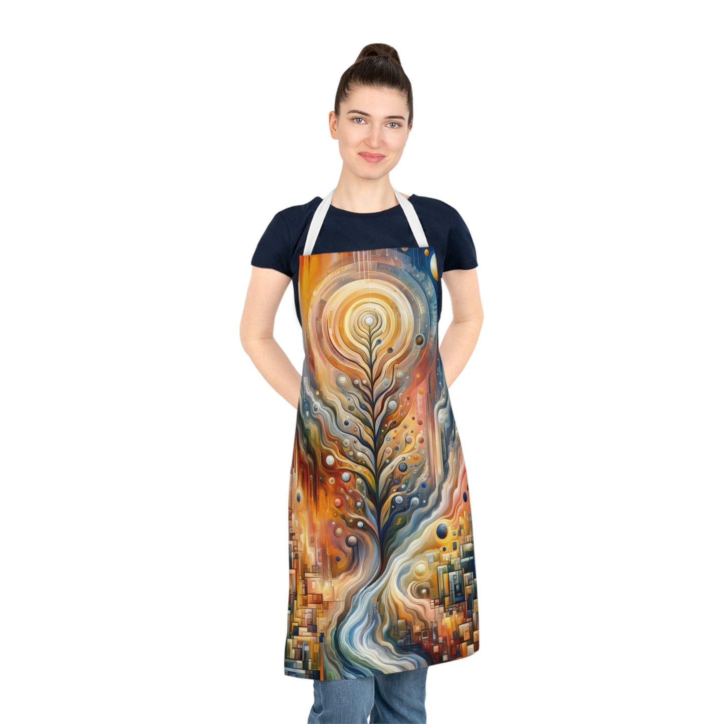 Tribute Synchrony Vitality Adult Apron (AOP) - ATUH.ART