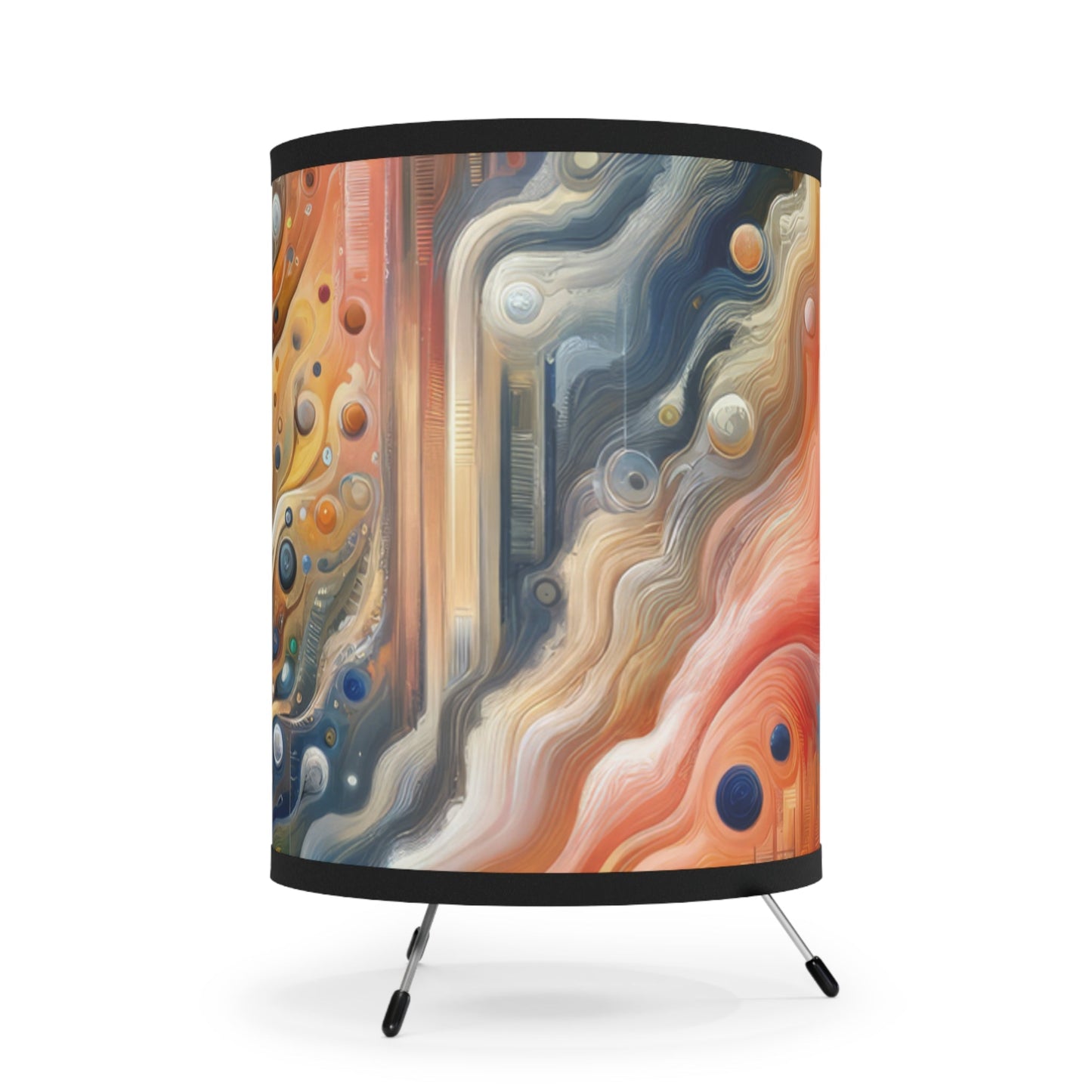 Tribute Synchrony Vitality Tripod Lamp with High-Res Printed Shade, US\CA plug - ATUH.ART