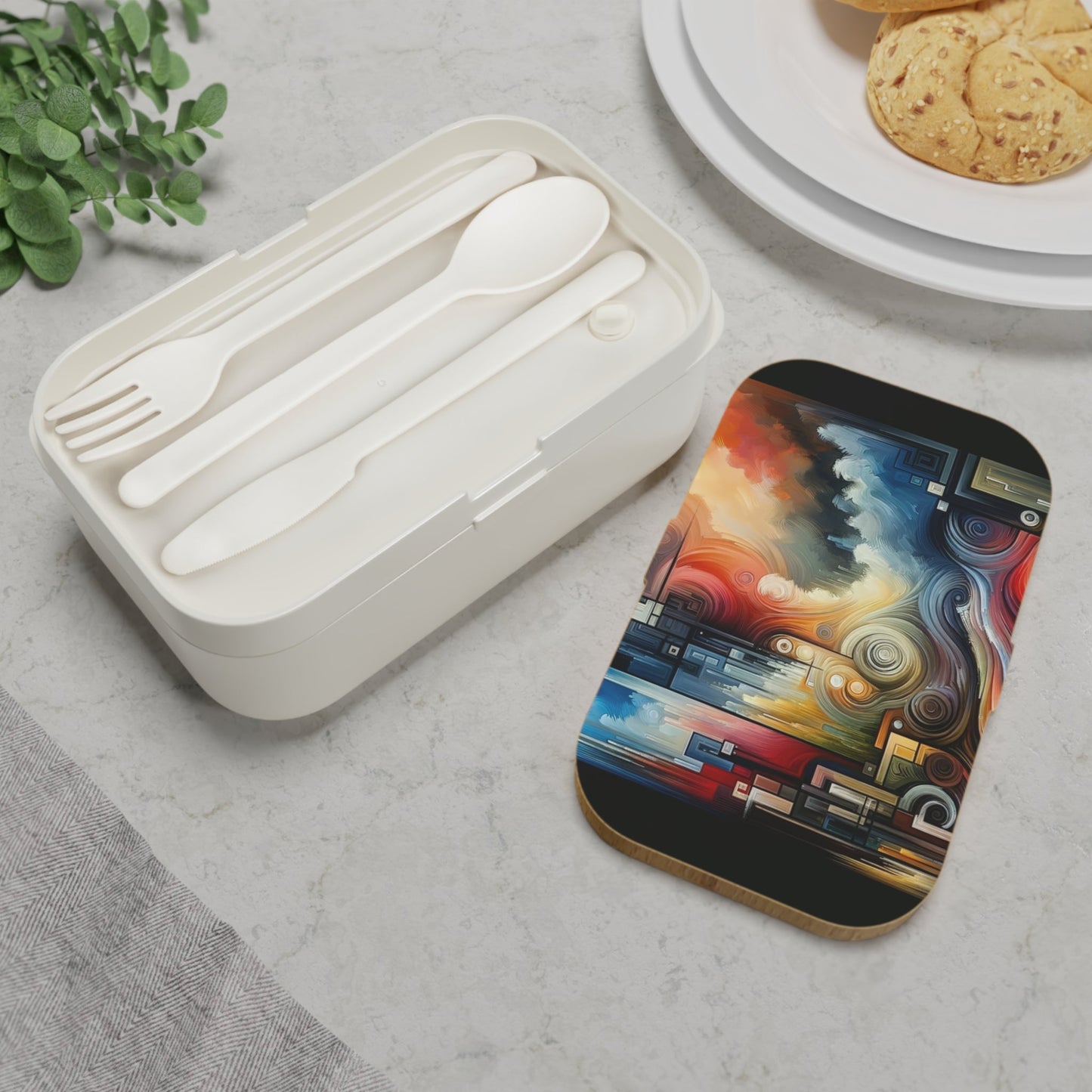 Tuning Essence Abstract Bento Lunch Box - ATUH.ART