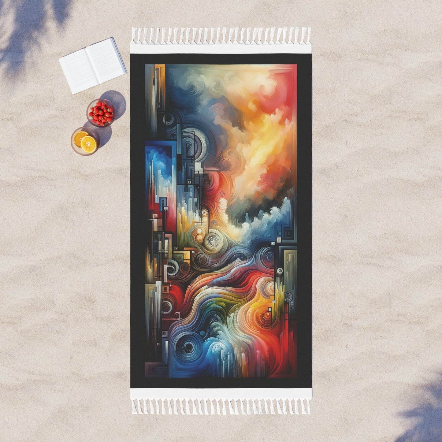 Tuning Essence Abstract Boho Beach Cloth - ATUH.ART