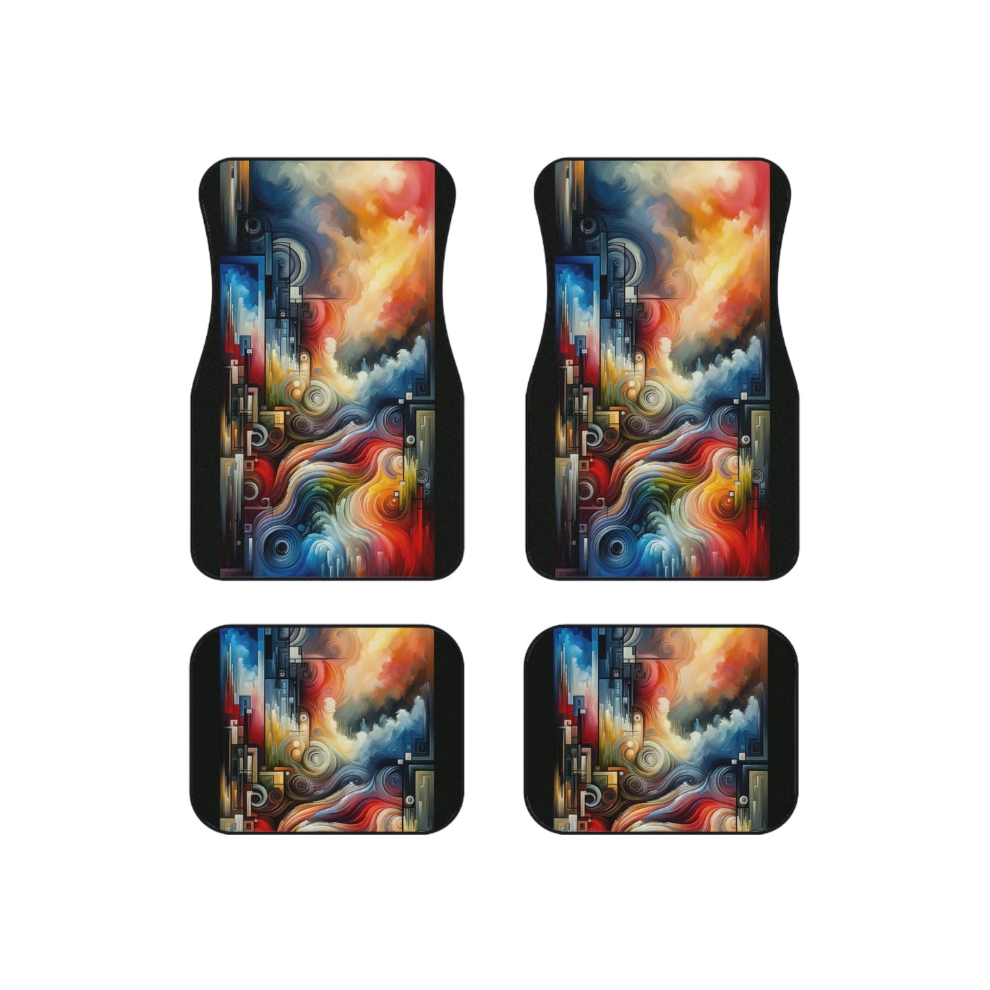 Tuning Essence Abstract Car Mats (Set of 4) - ATUH.ART
