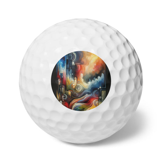 Tuning Essence Abstract Golf Balls, 6pcs - ATUH.ART