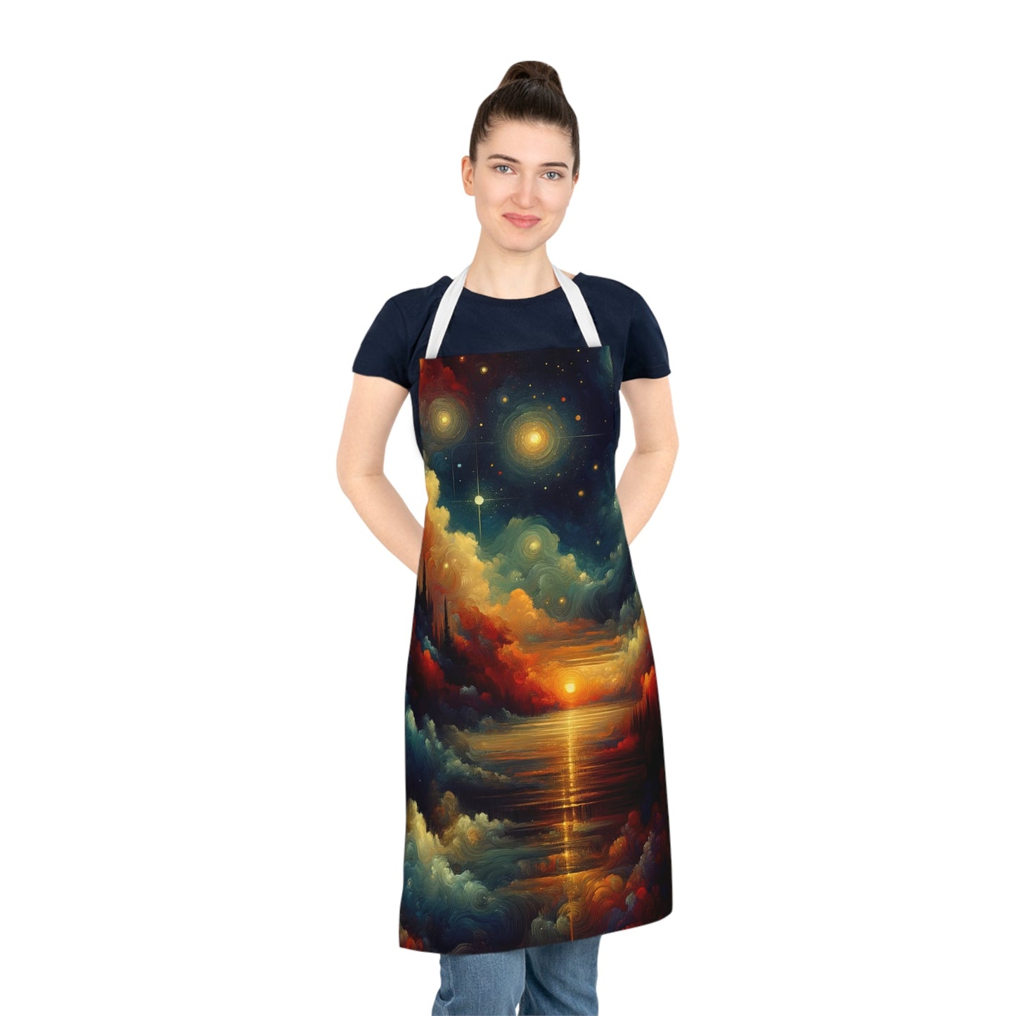 Twilight Velvet Transition Adult Apron (AOP) - ATUH.ART