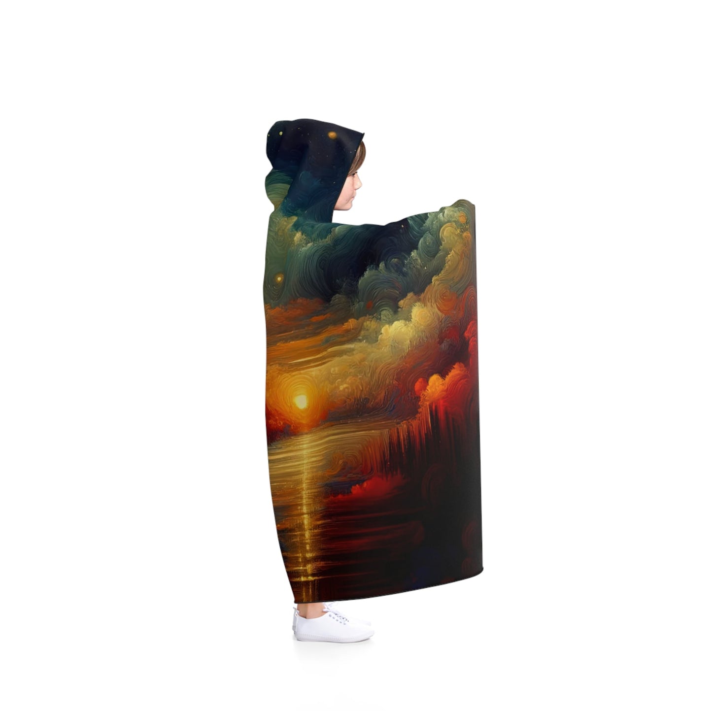 Twilight Velvet Transition Hooded Blanket - ATUH.ART