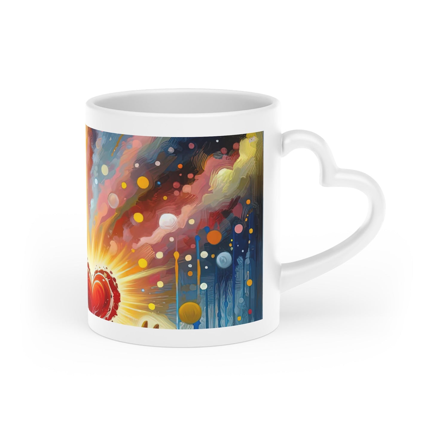 Unified Awakening Heart Heart-Shaped Mug - ATUH.ART