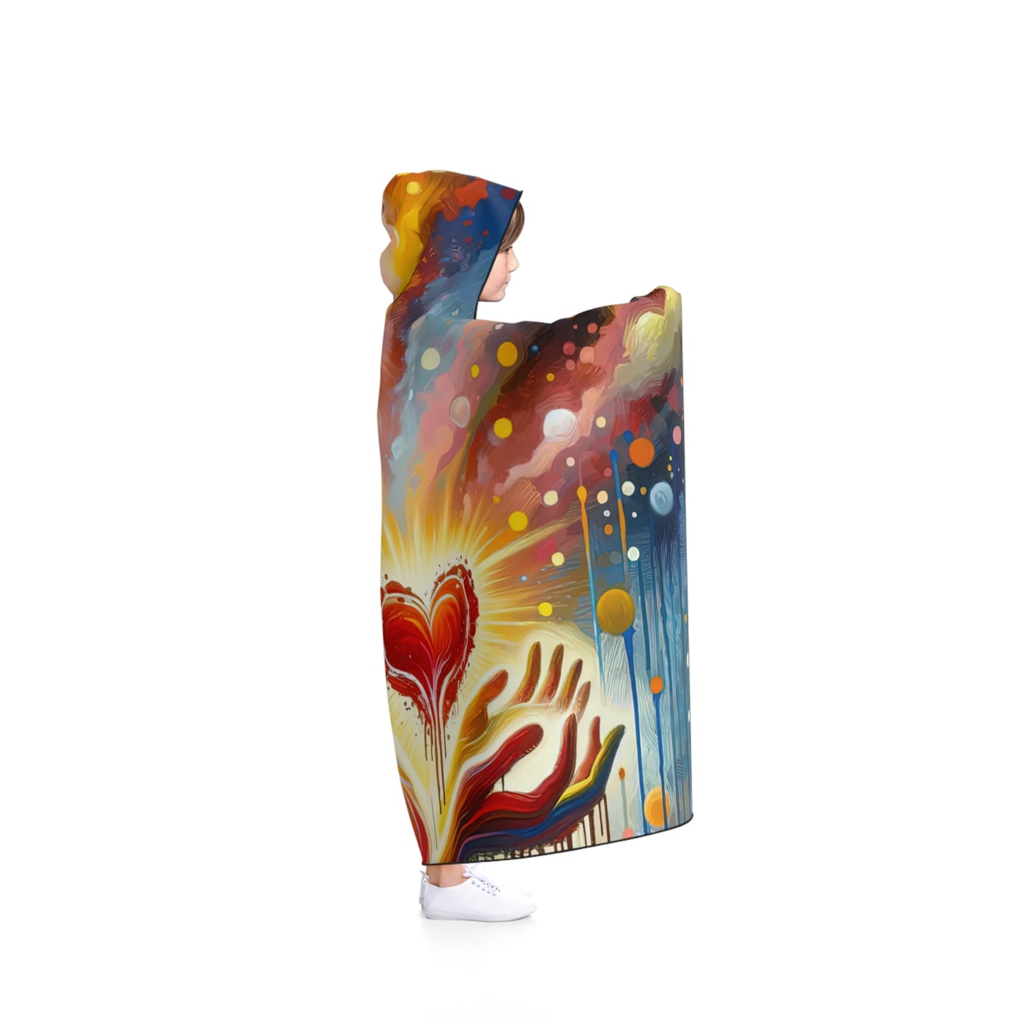 Unified Awakening Heart Hooded Blanket - ATUH.ART