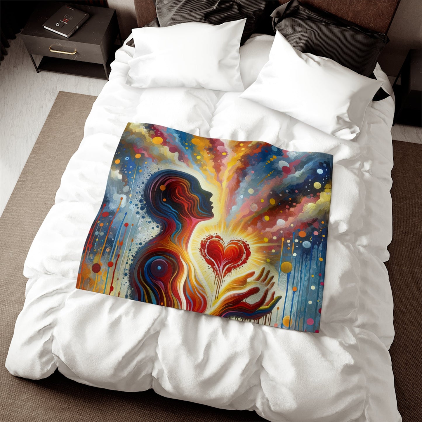 Unified Awakening Heart Sweatshirt Blanket - ATUH.ART